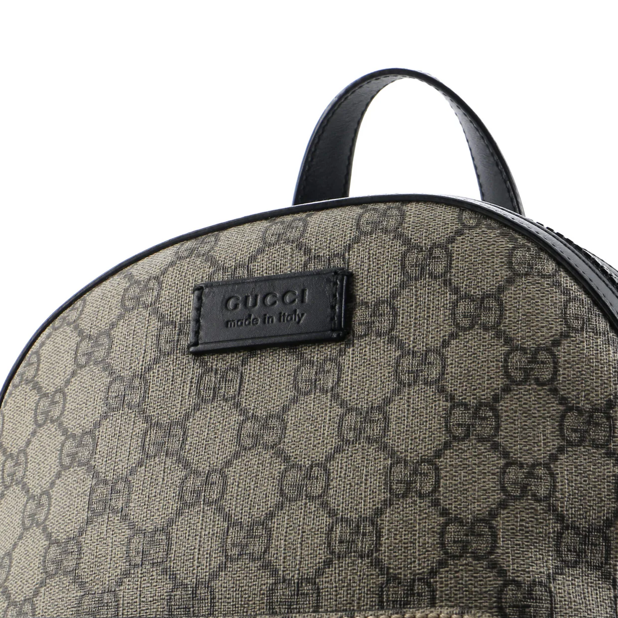 Zip Pocket Backpack GG Coated Canvas Small - Deep Luxury