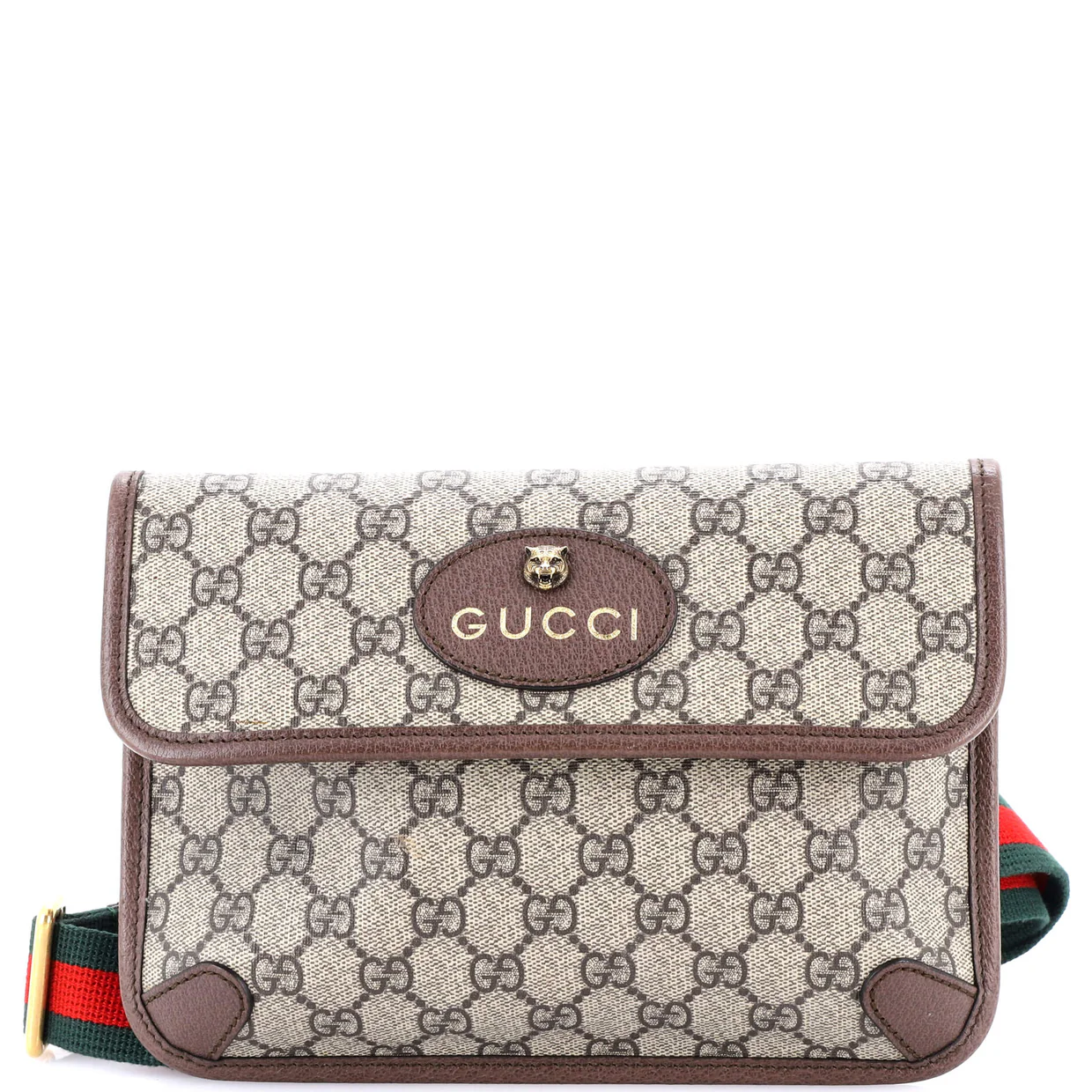 Neo Vintage Flap Belt Bag GG Coated Canvas - Deep Luxury