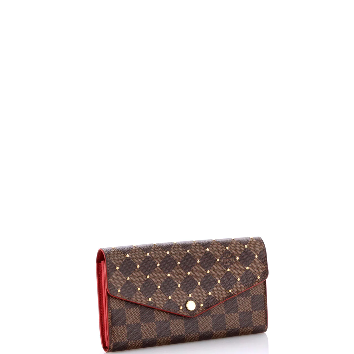 Sarah Wallet NM Studded Damier - Deep Luxury