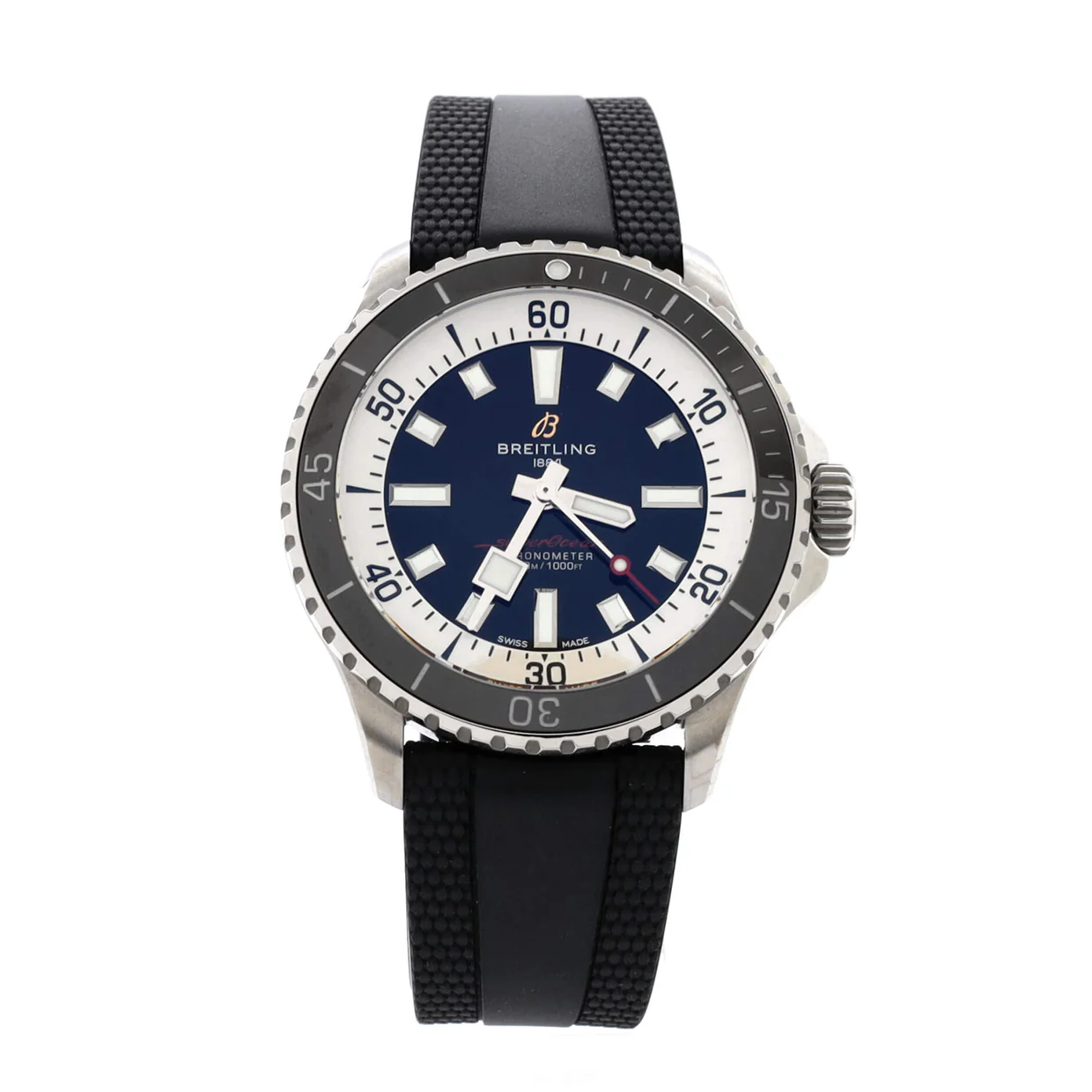 SuperOcean 300M Automatic Watch Stainless Steel and Rubber 42 - Deep Luxury