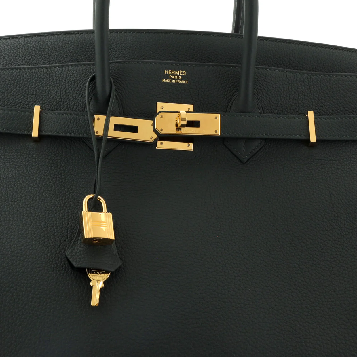 Birkin Handbag Vert Cypress Togo with Gold Hardware 35 - Deep Luxury