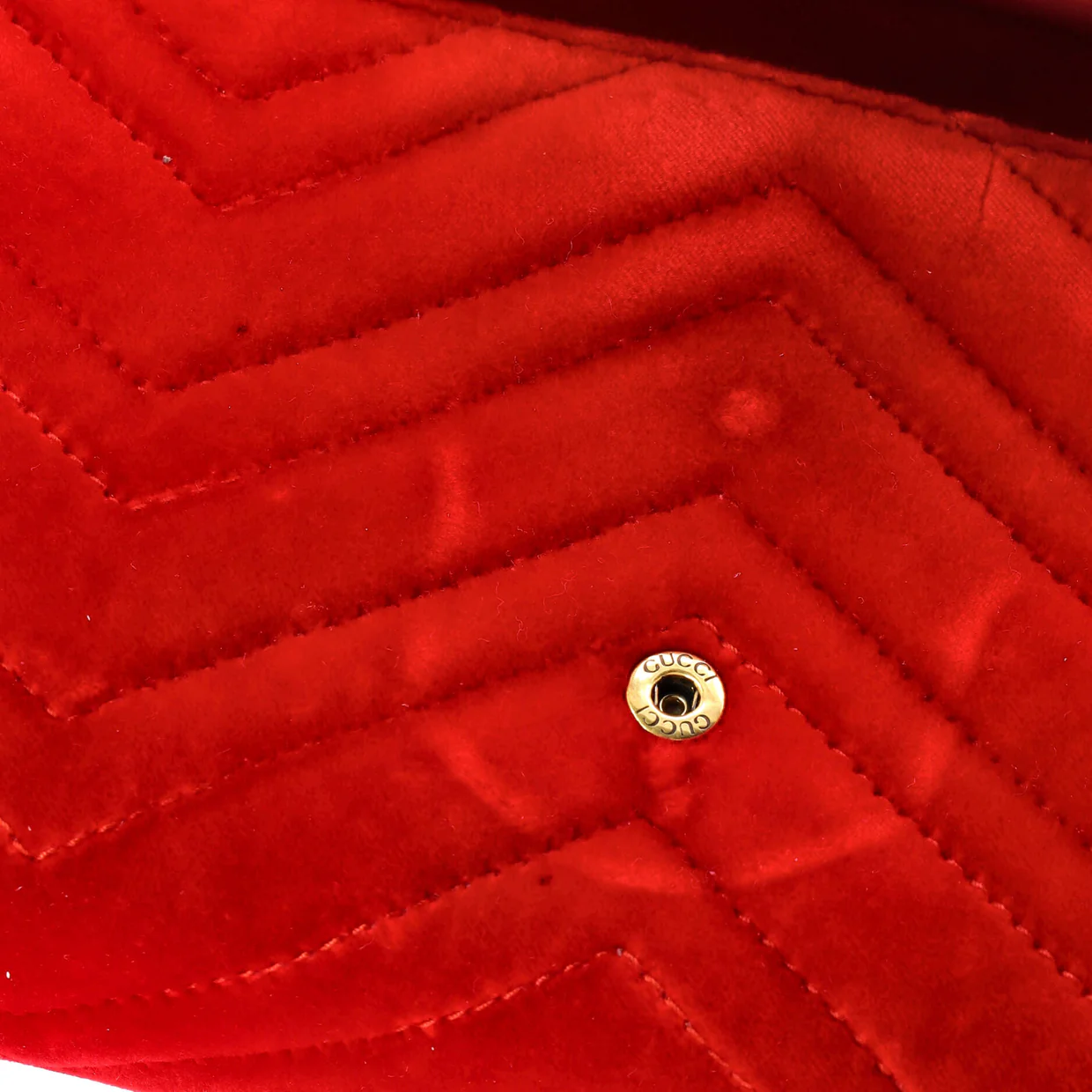 GG Marmont Chain Wallet Matelasse Velvet Mini - Deep Luxury