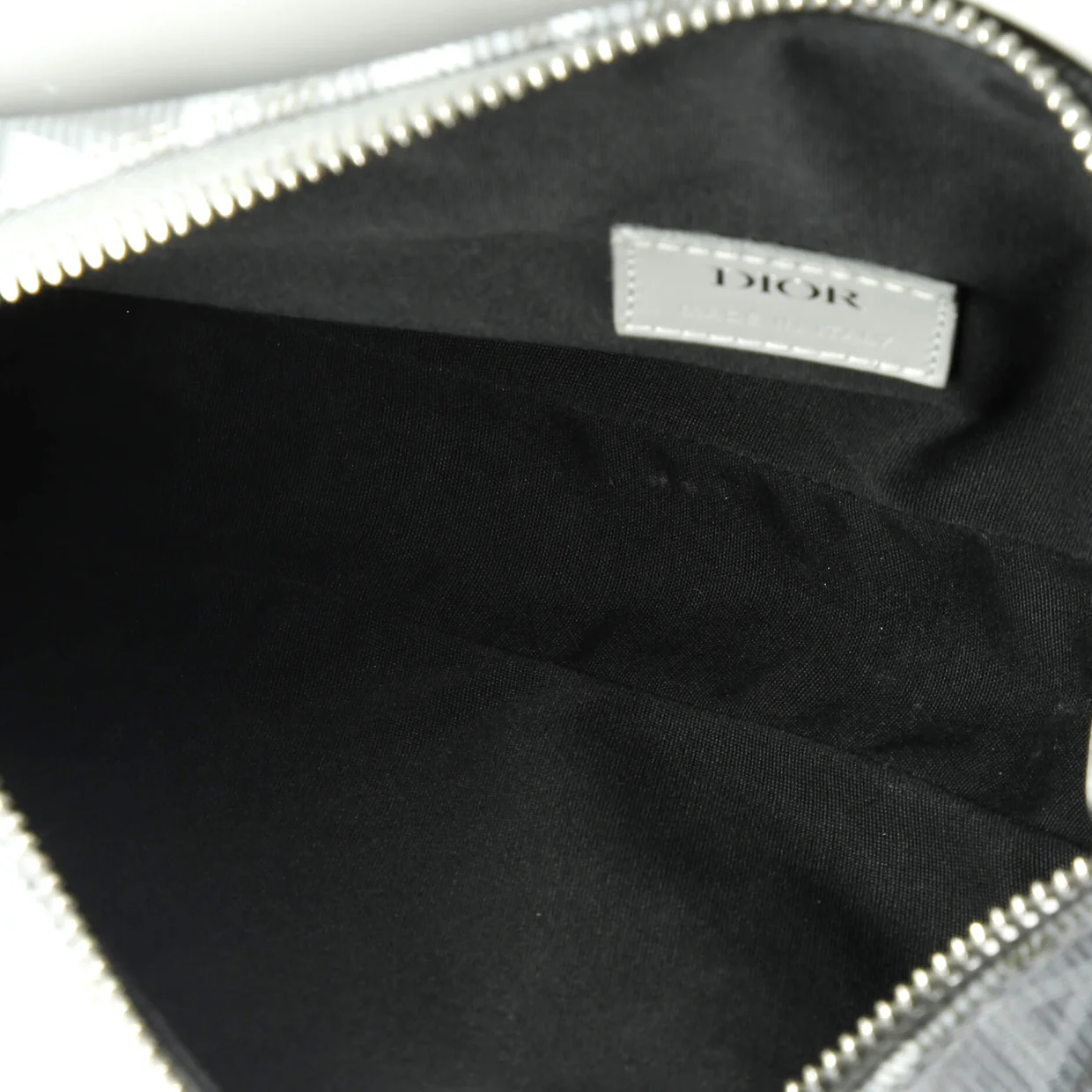 Saddle Crossbody Bag CD Diamond Coated Canvas and Leather - Deep Luxury