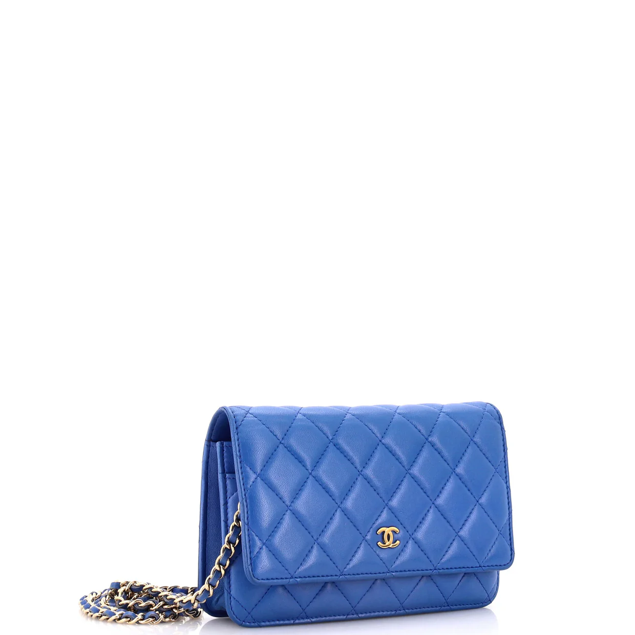 Wallet on Chain Quilted Lambskin - Deep Luxury