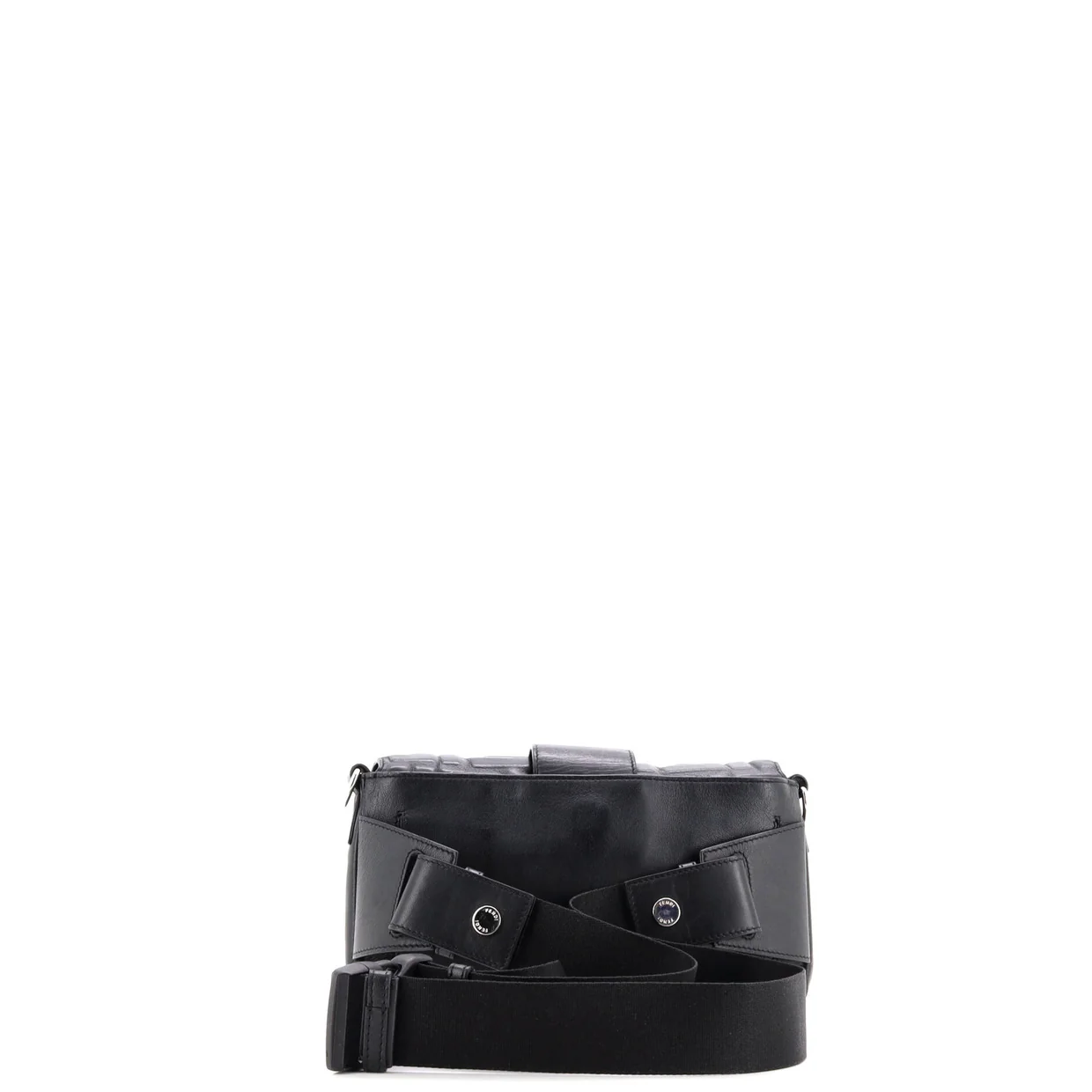 Baguette Convertible Belt Bag Zucca Embossed Leather Medium - Deep Luxury