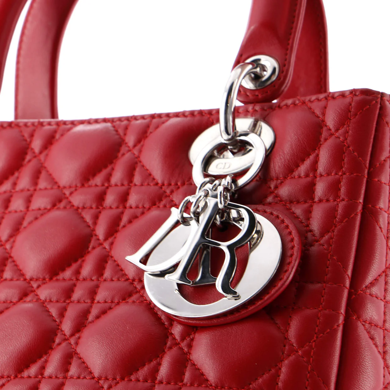 Lady Dior Bag Cannage Quilt Lambskin Medium - Deep Luxury