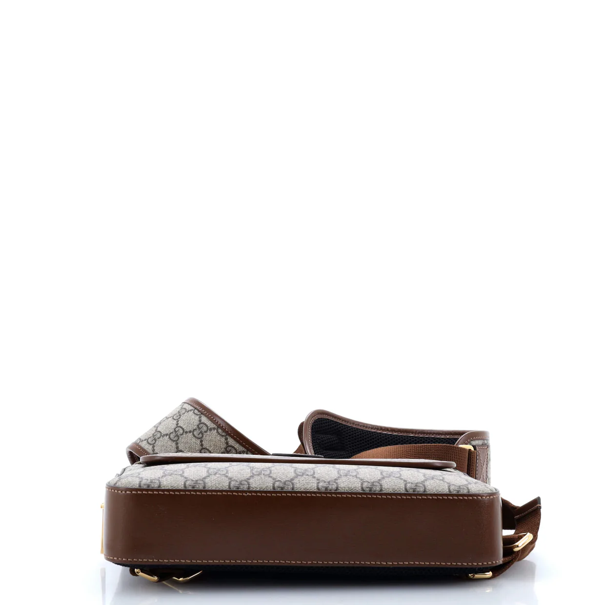 Interlocking G Patch Buckle Backpack GG Coated Canvas - Deep Luxury