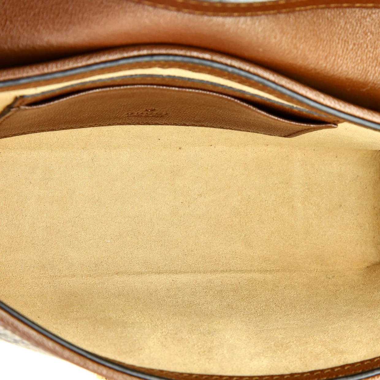 Padlock Top Handle Bag GG Coated Canvas and Leather Mini - Deep Luxury