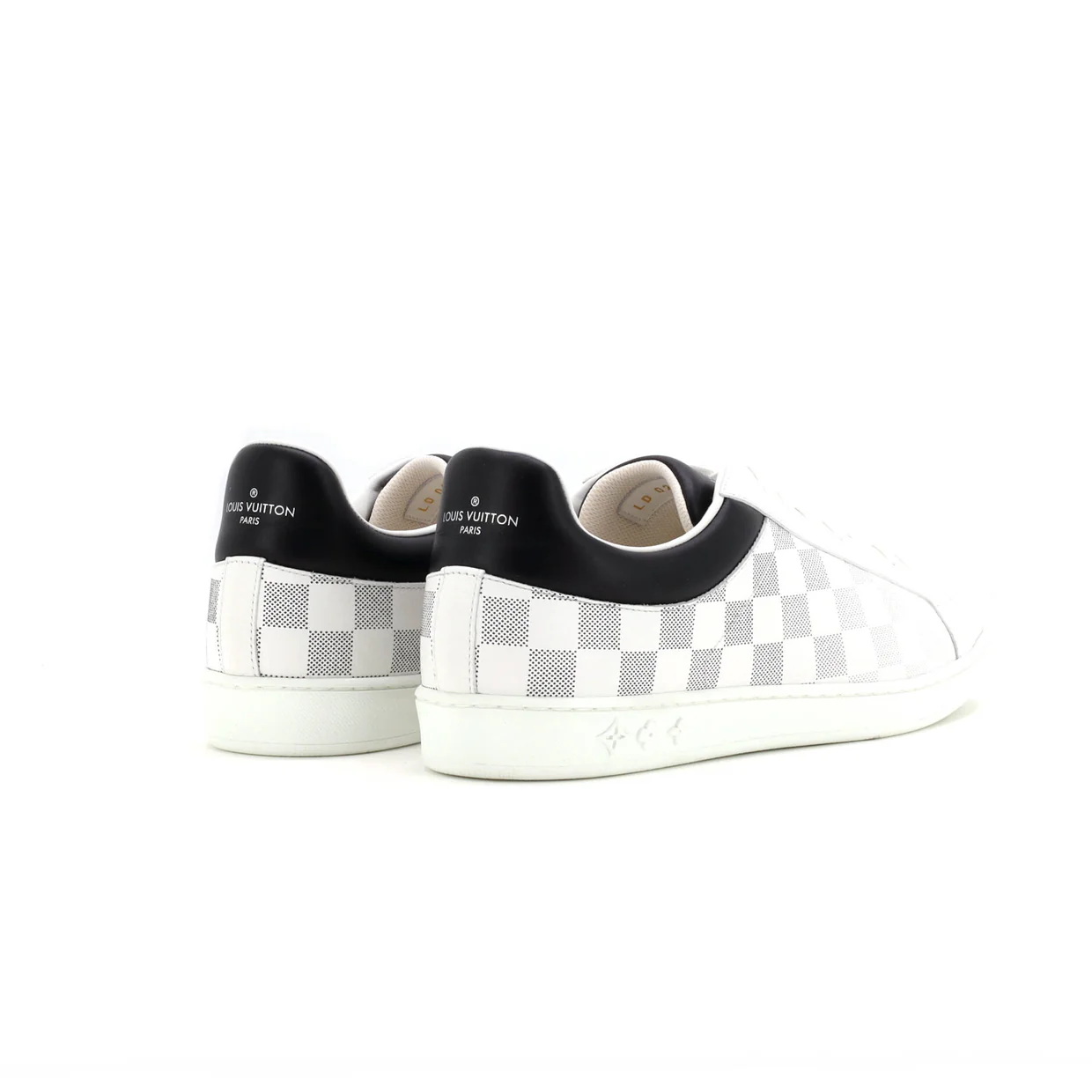 Men's Luxembourg Sneakers Gradient Damier Leather - Deep Luxury