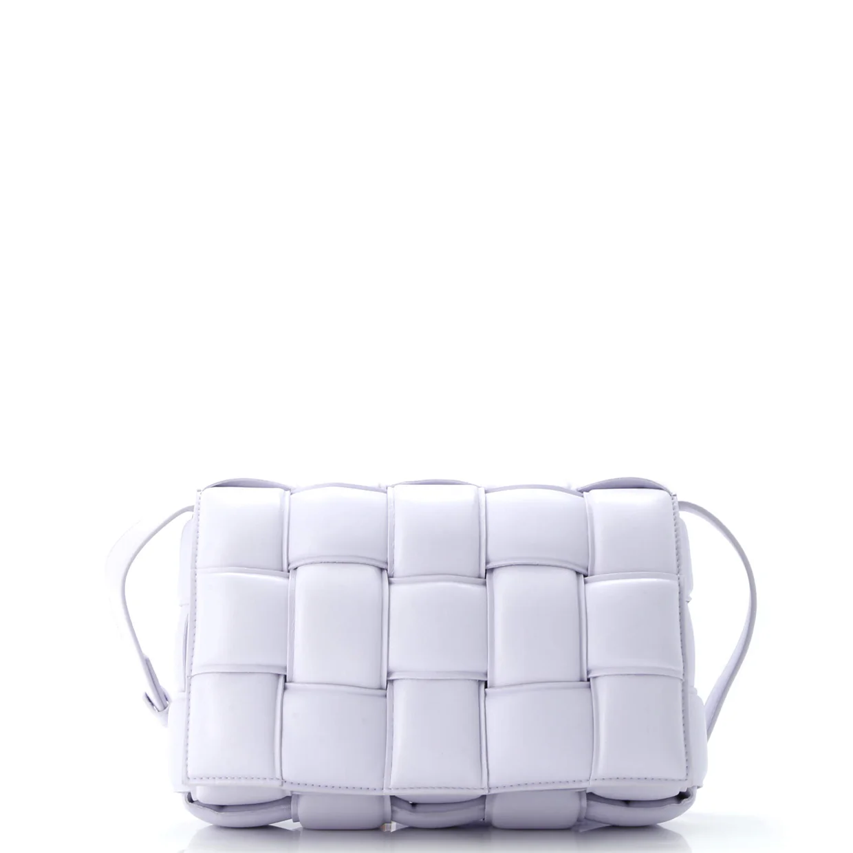 Cassette Crossbody Bag Padded Maxi Intrecciato Leather - Deep Luxury