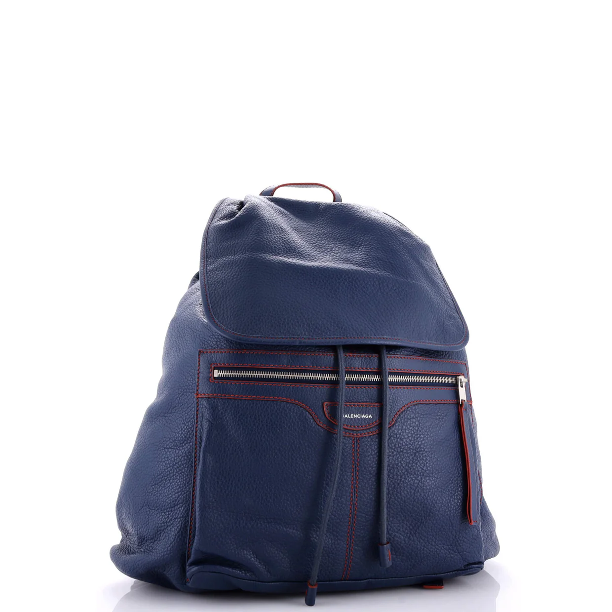 Expandable Classic Zip Traveler Backpack Leather Medium - Deep Luxury