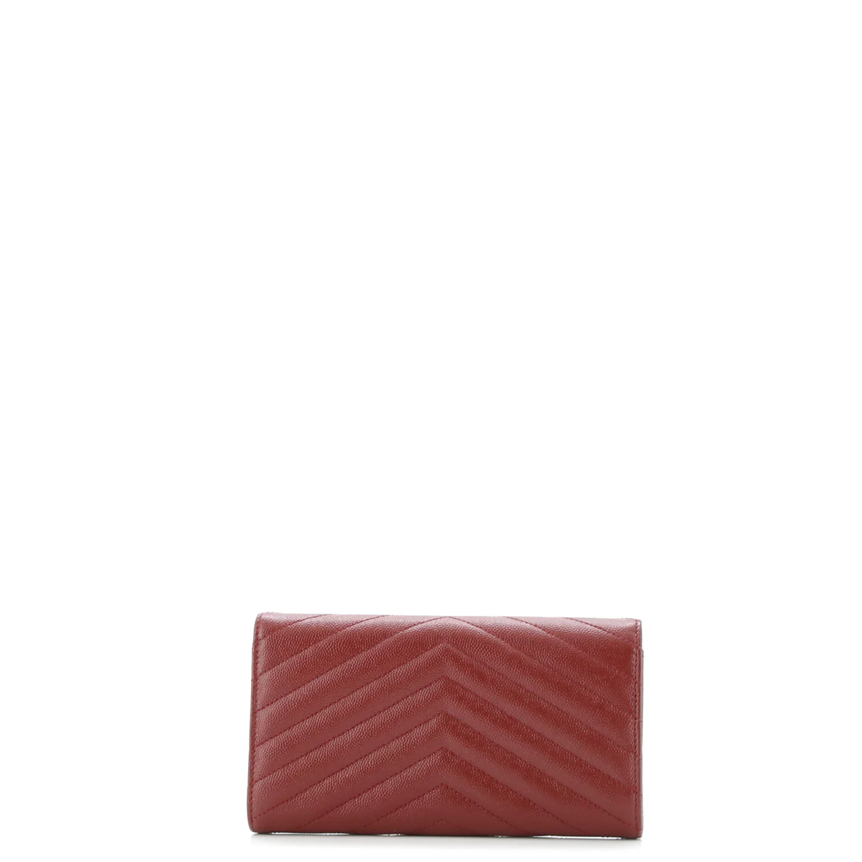 Classic Monogram Flap Wallet Matelasse Chevron Leather Large - Deep Luxury