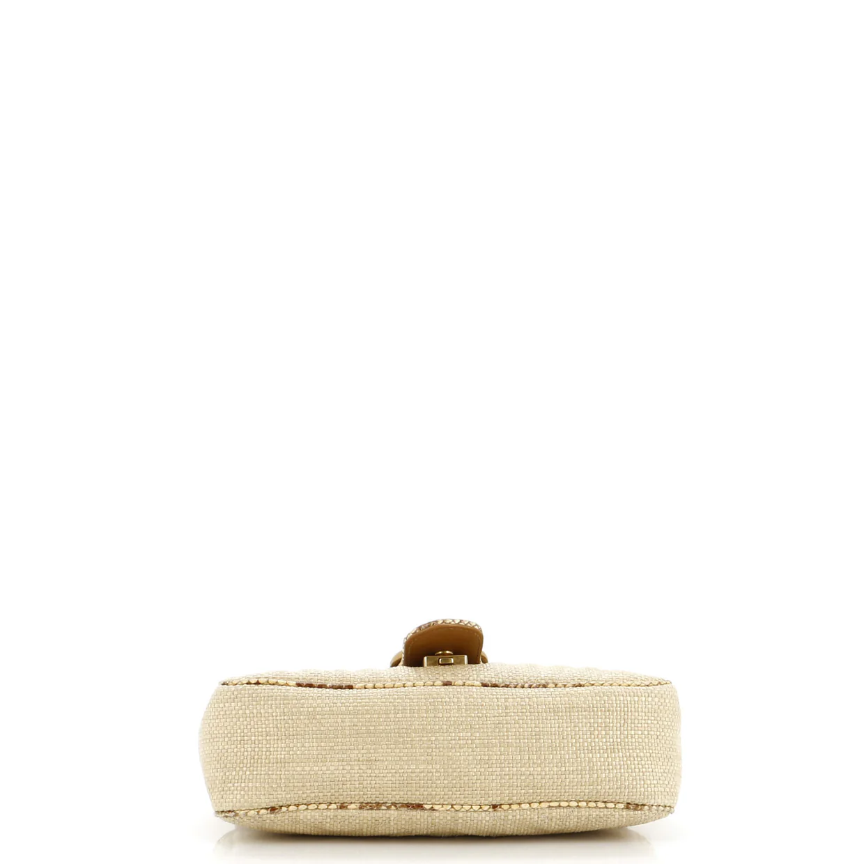 GG Marmont Flap Bag Matelasse Raffia with Snakeskin Small - Deep Luxury