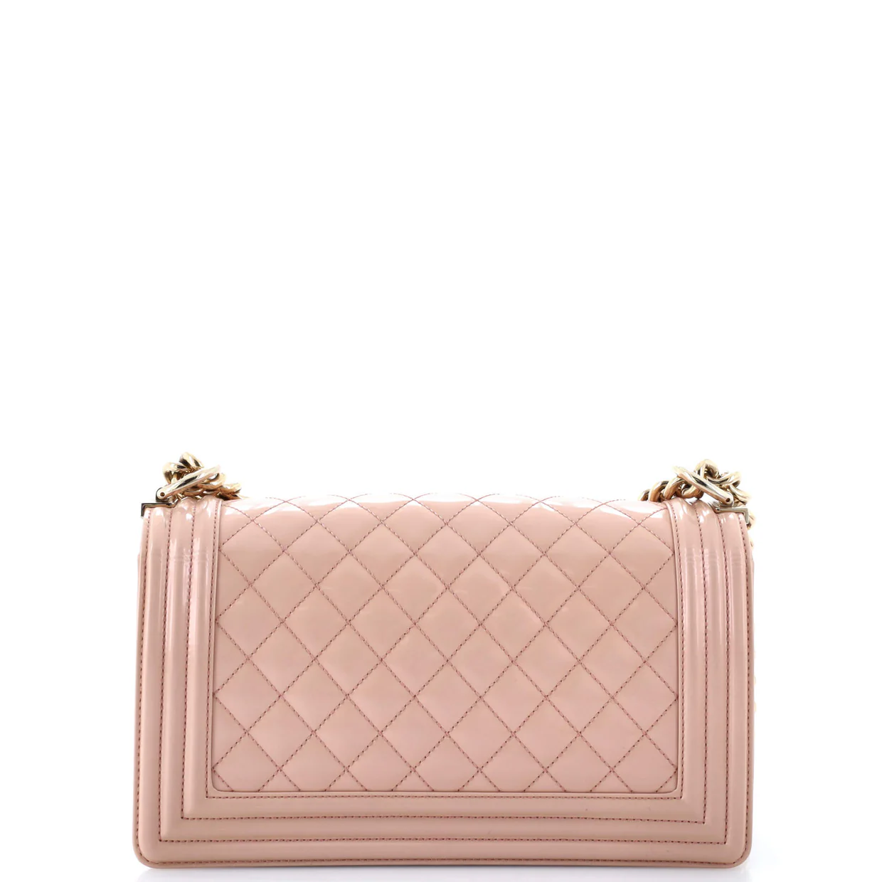 Boy Flap Bag Quilted Iridescent Glazed Calfskin Old Medium - Deep Luxury