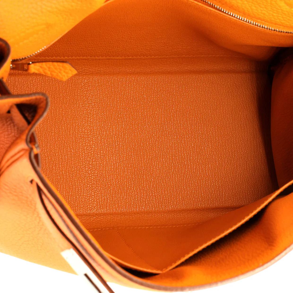 Kelly Handbag Feu Clemence with Palladium Hardware 28 - Deep Luxury