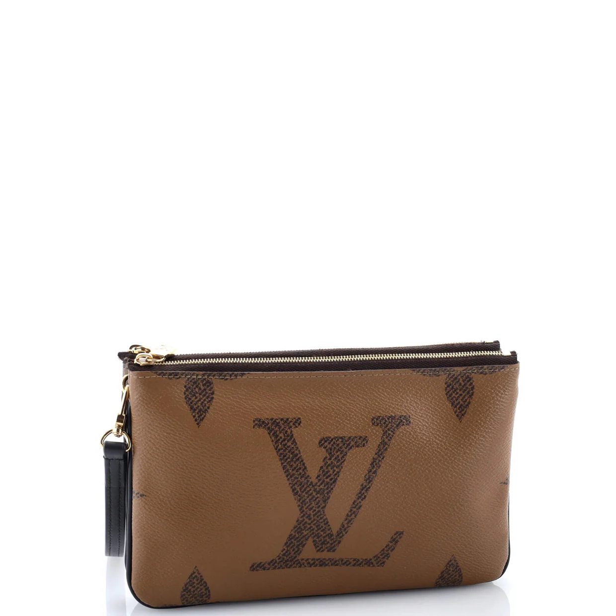 Double Zip Pochette Reverse Monogram Giant - Deep Luxury