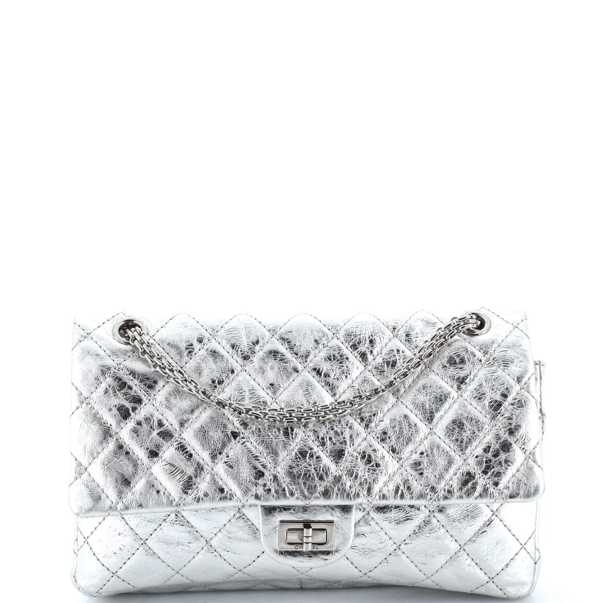 Reissue 2.55 Flap Bag Quilted Metallic Aged Calfskin 226 - Deep Luxury