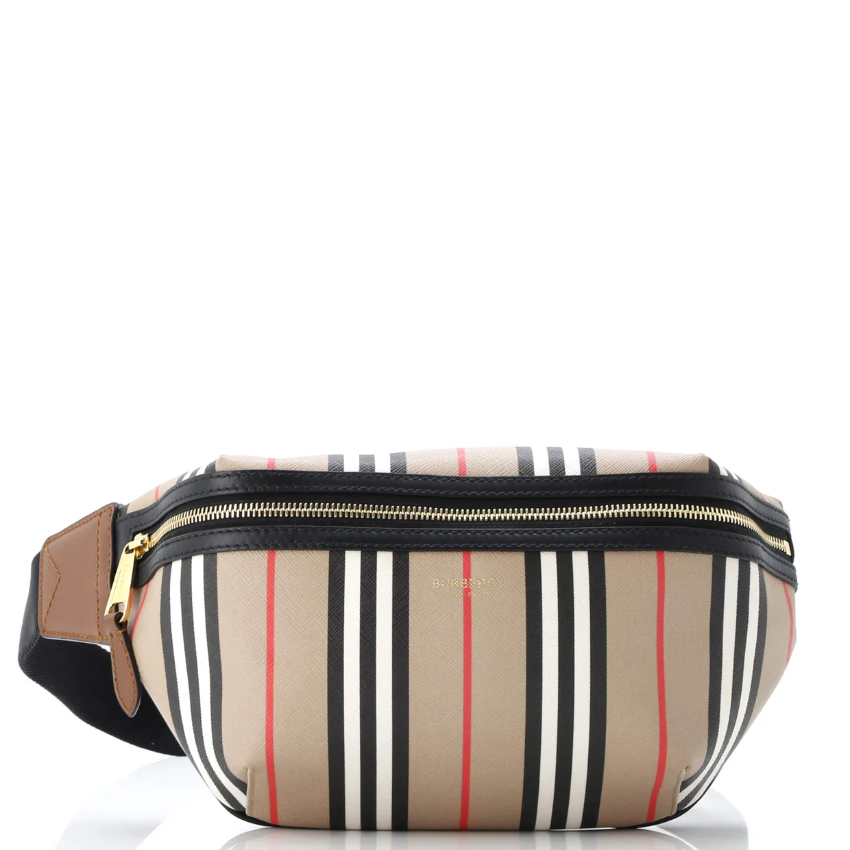 Sonny Waist Bag Icon Stripe E-Canvas Medium - Deep Luxury