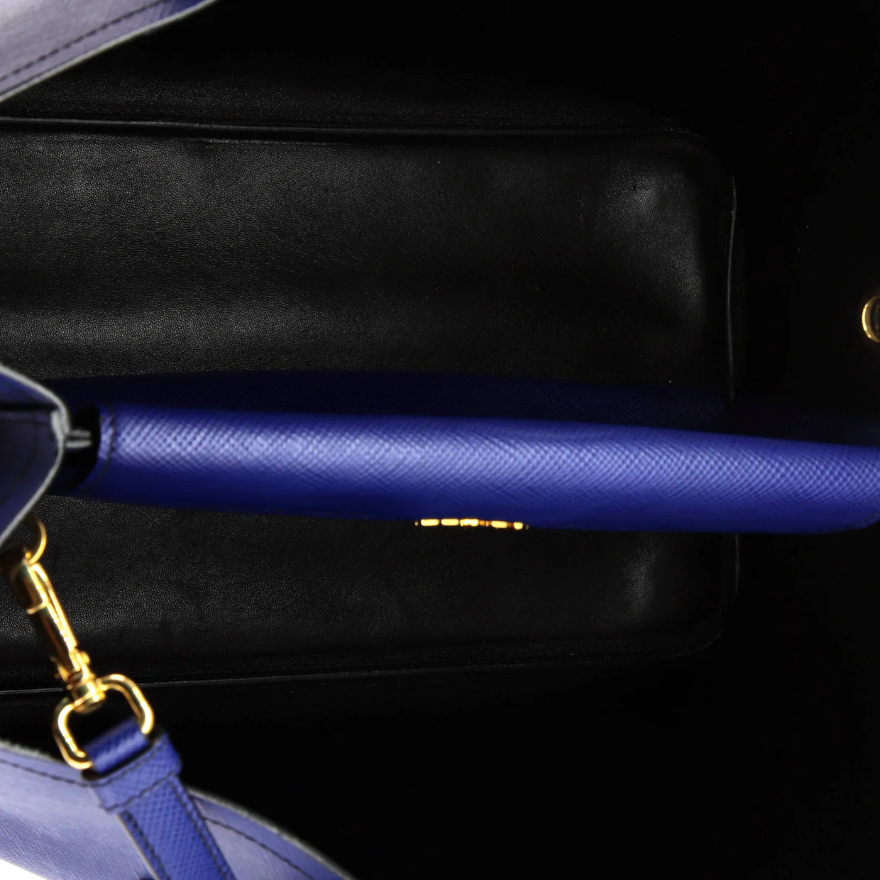 Cuir Double Tote Saffiano Leather Large - Deep Luxury