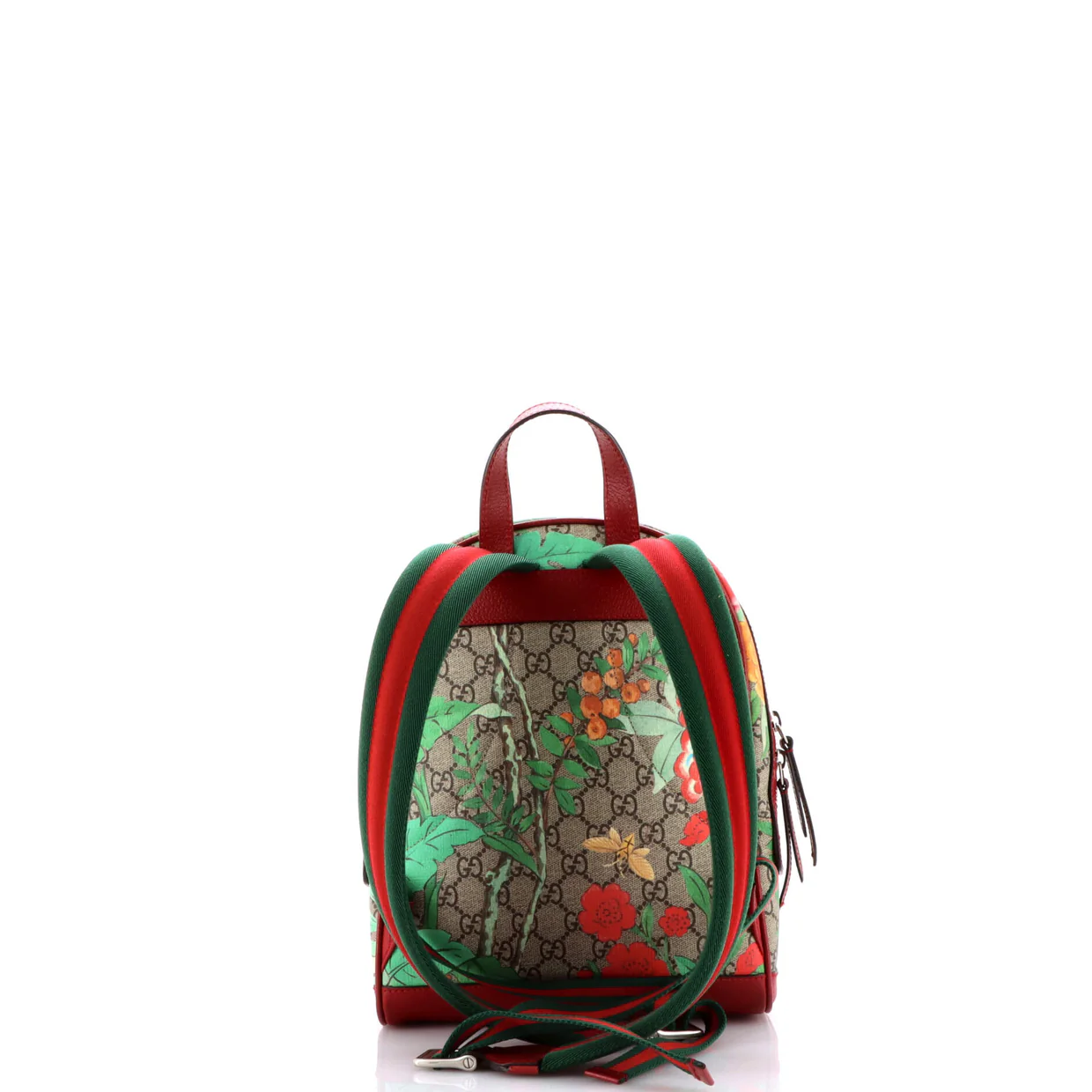 Zip Pocket Backpack Tian Print GG Coated Canvas Small - Deep Luxury