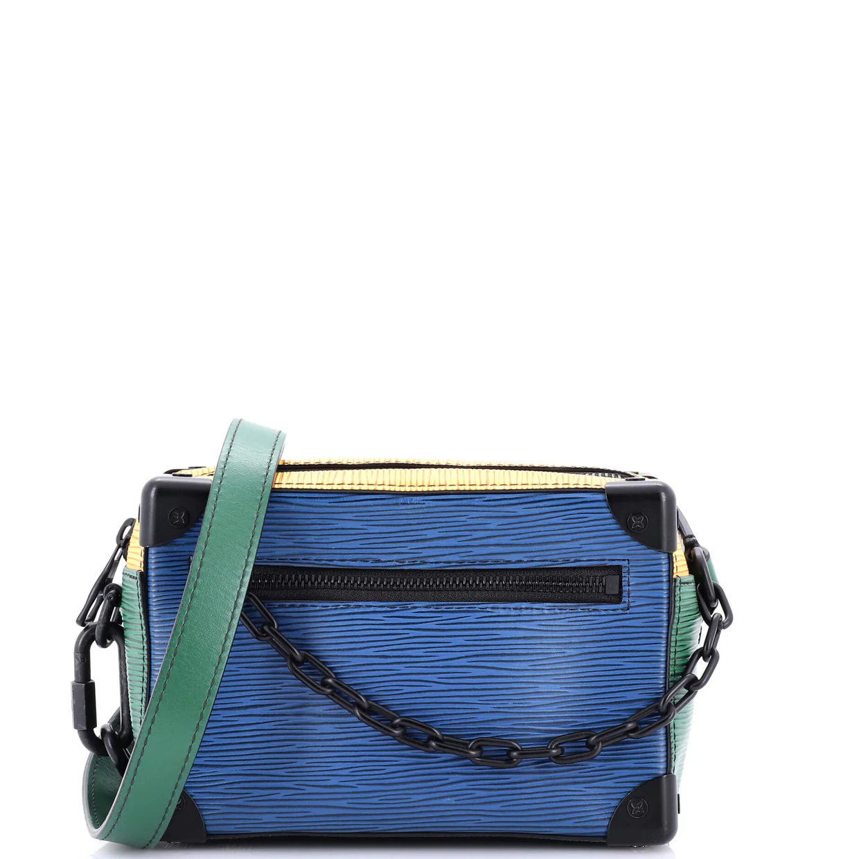 Soft Trunk Bag Colorblock Epi Leather Mini - Deep Luxury