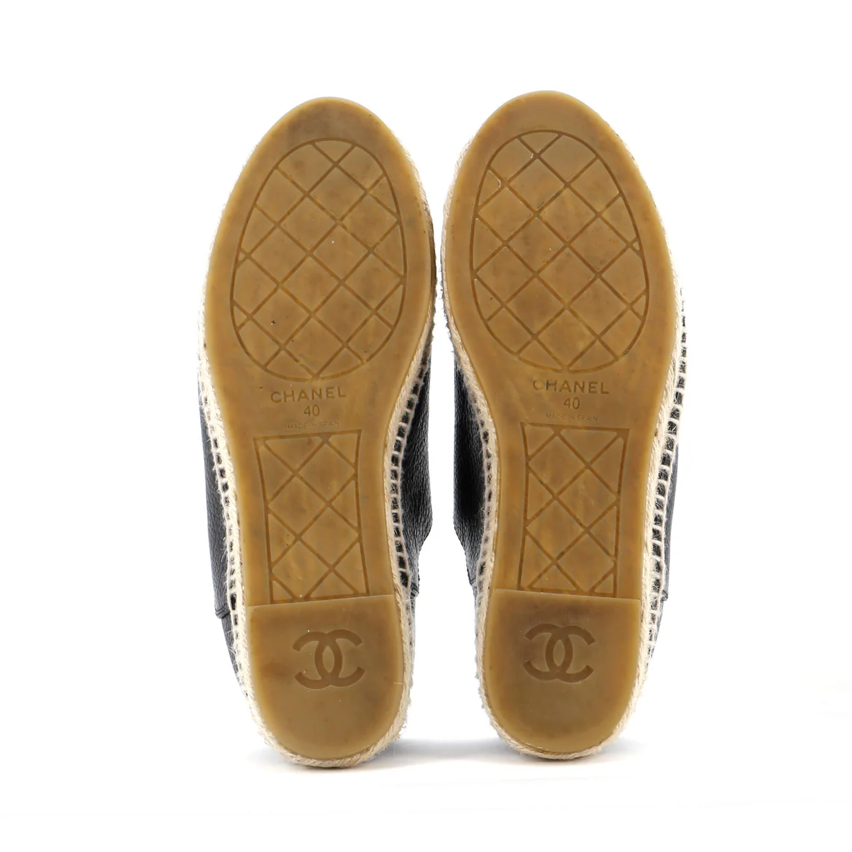 Women's CC Cap Toe Espadrilles Leather - Deep Luxury