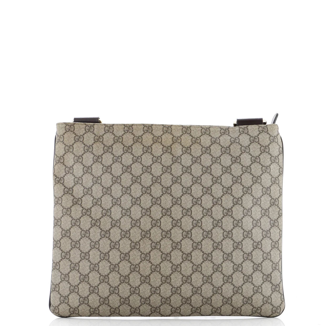 Zip Top Messenger Bag GG Coated Canvas Large - Deep Luxury