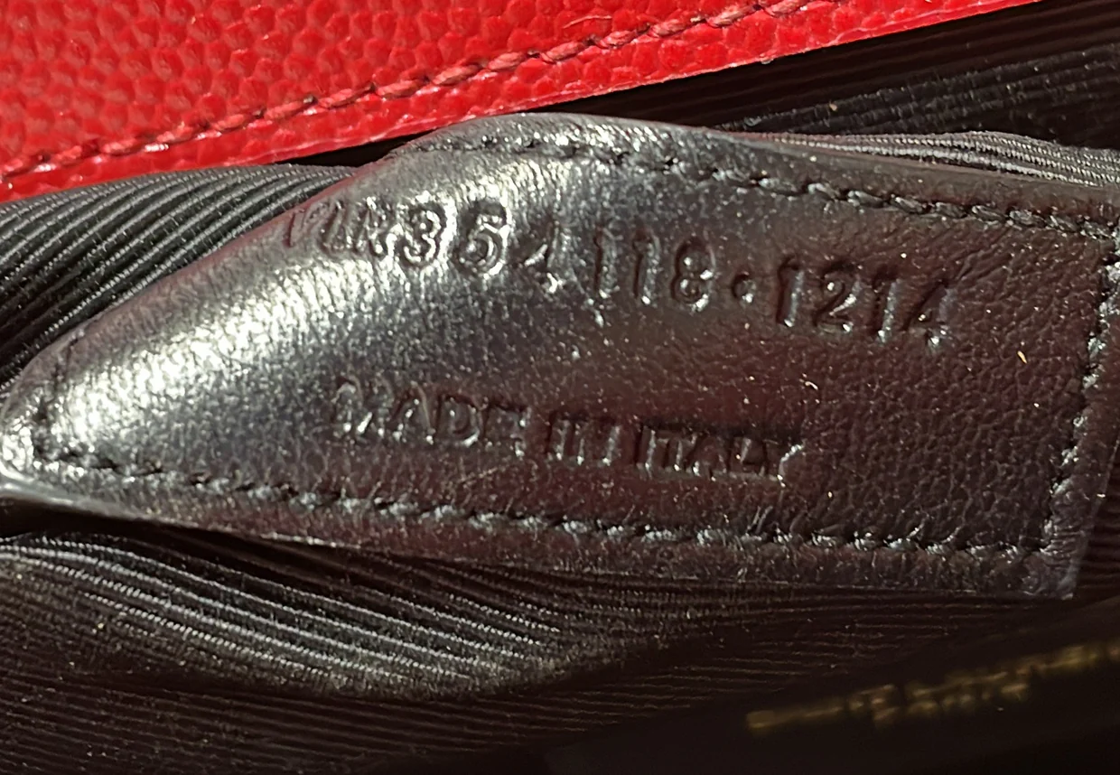 Classic Monogram Envelope Satchel Matelasse Chevron Leather Large - Deep Luxury