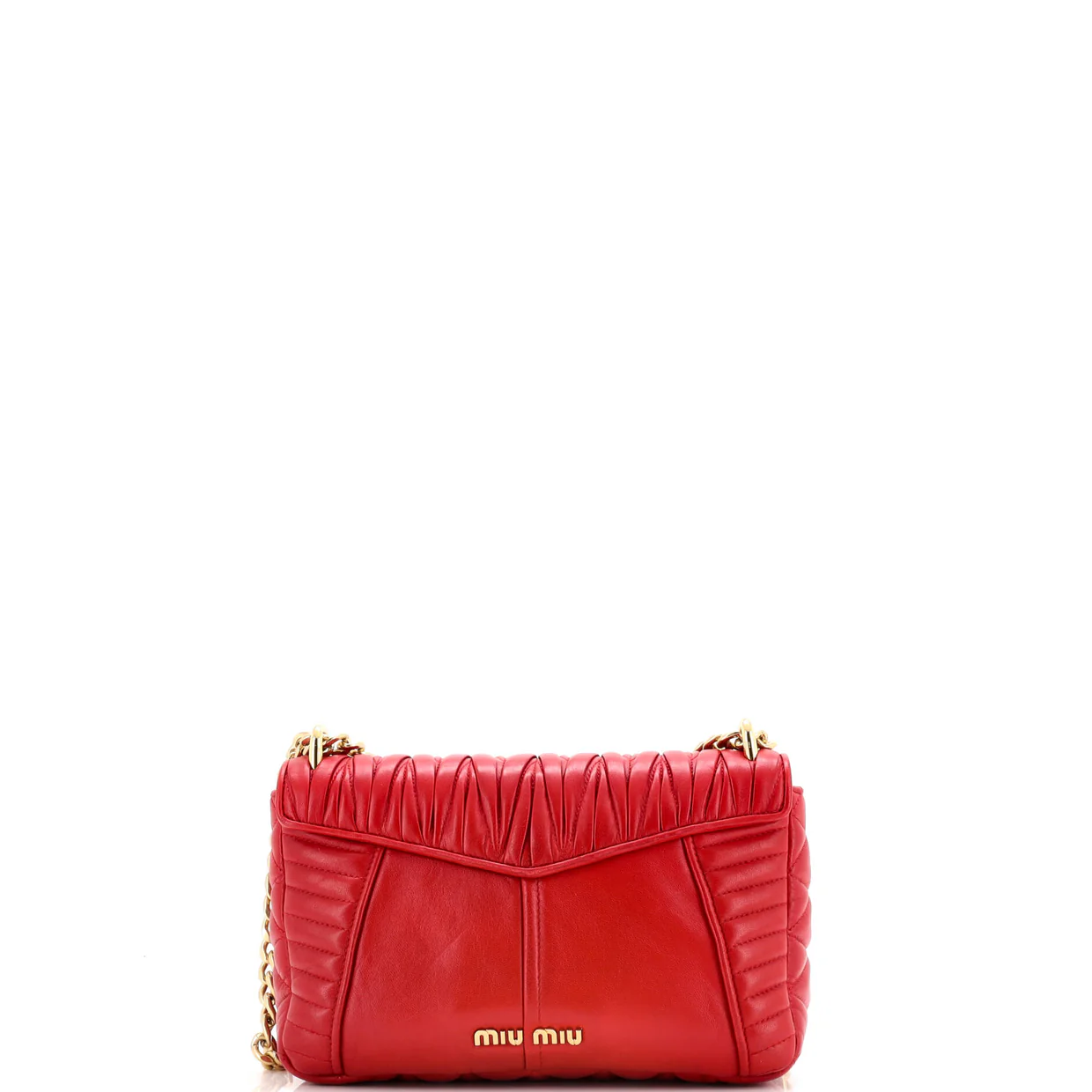 Biker Chain Shoulder Bag Matelasse Leather - Deep Luxury