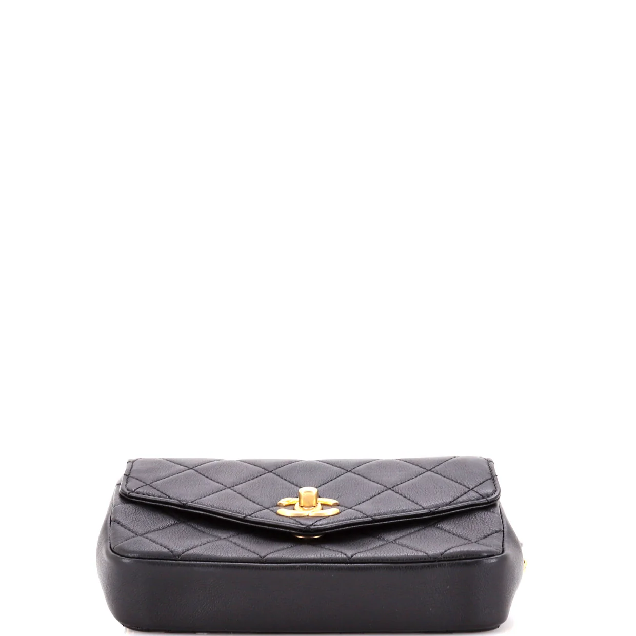 Chain Envelope Belt Bag Quilted Calfskin - Deep Luxury