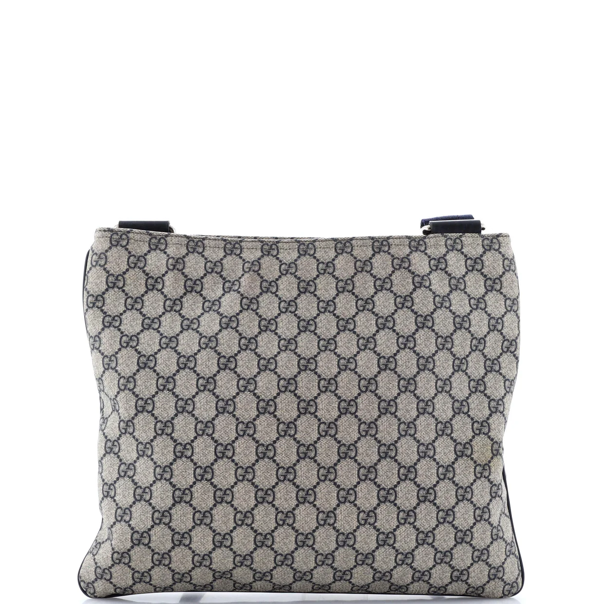 Zip Top Messenger Bag GG Coated Canvas Large - Deep Luxury