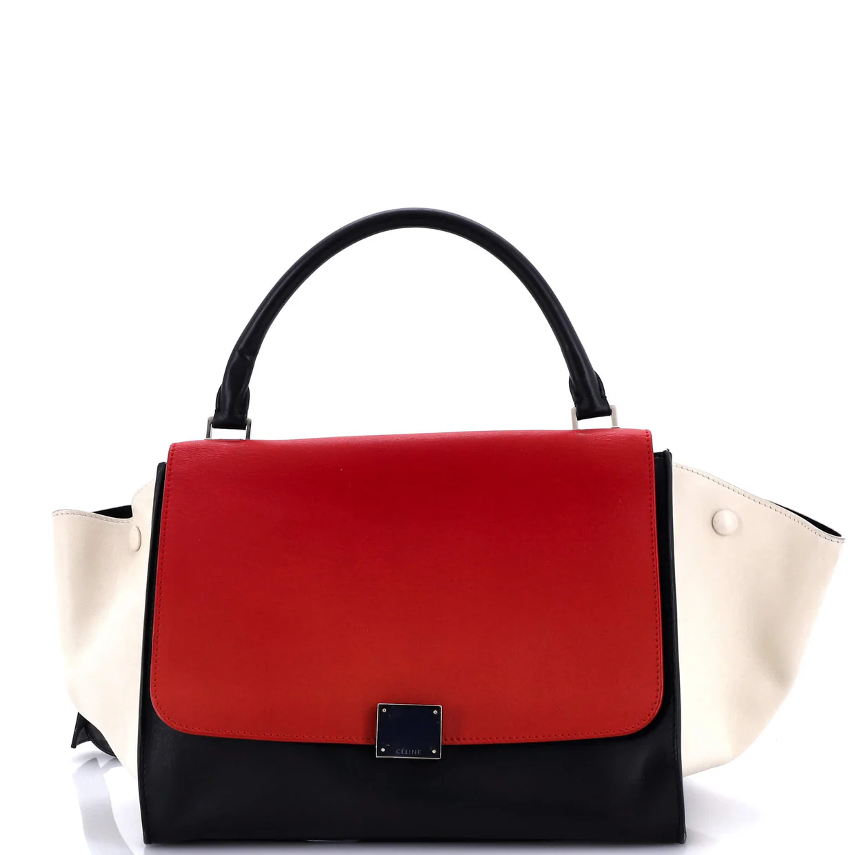 Tricolor Trapeze Bag Leather Medium - Deep Luxury