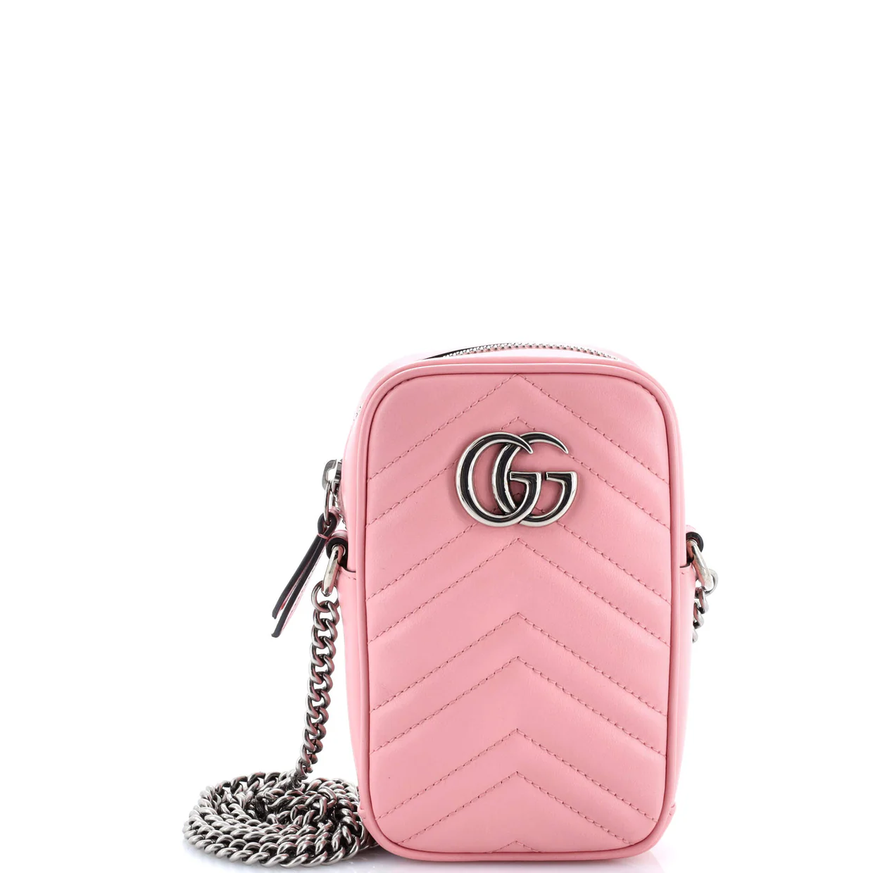 GG Marmont Vertical Phone Crossbody Bag Matelasse Leather Mini - Deep Luxury