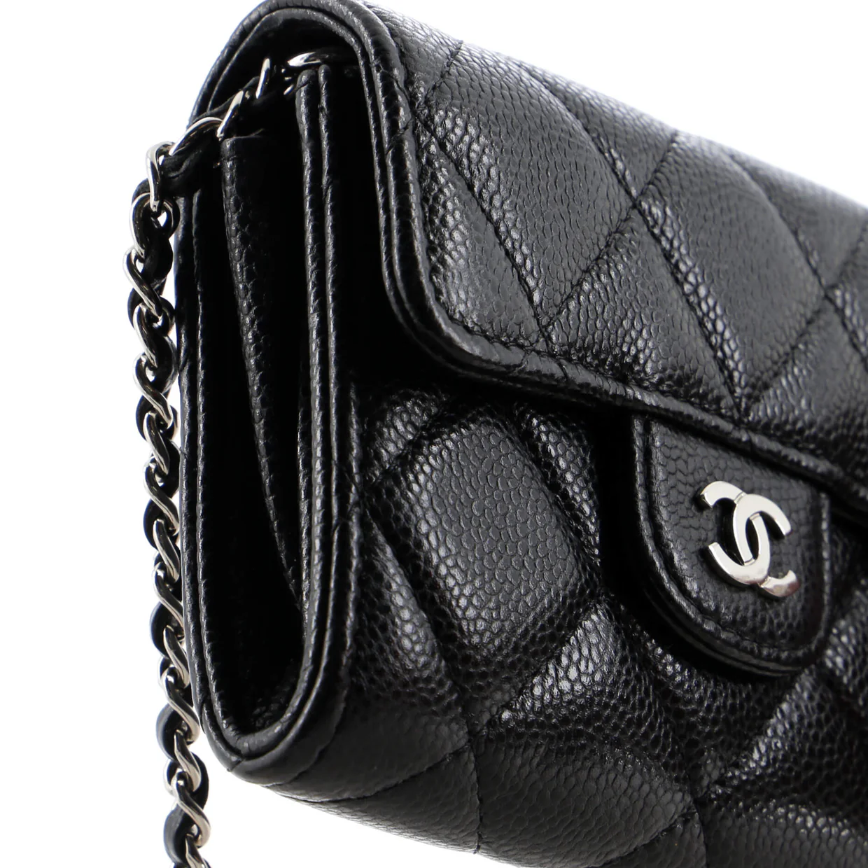 Classic Flap Chain Belt Bag Quilted Caviar Mini - Deep Luxury
