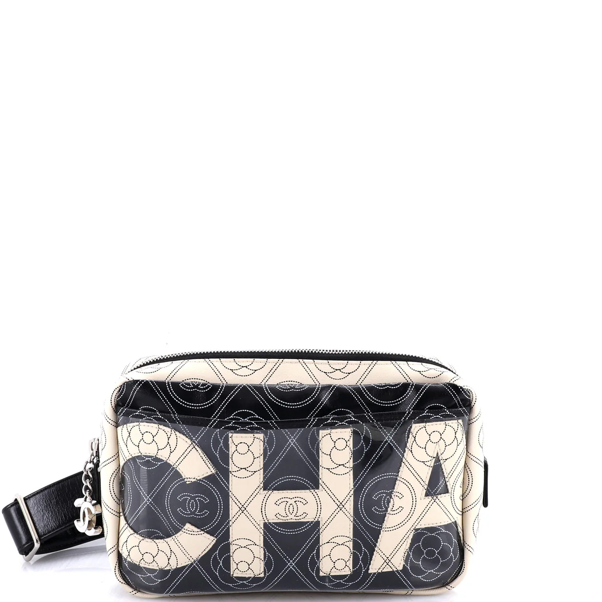 Logo Camera Bag Printed Coated Canvas Medium - Deep Luxury