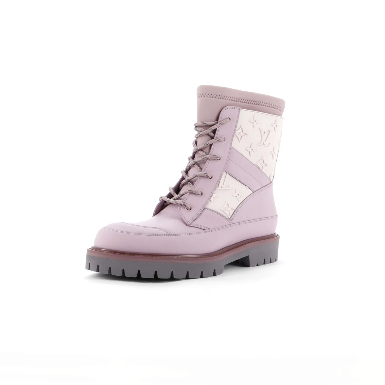 Men's Landscape Ankle Boots Monogram Embossed Rubber - Deep Luxury