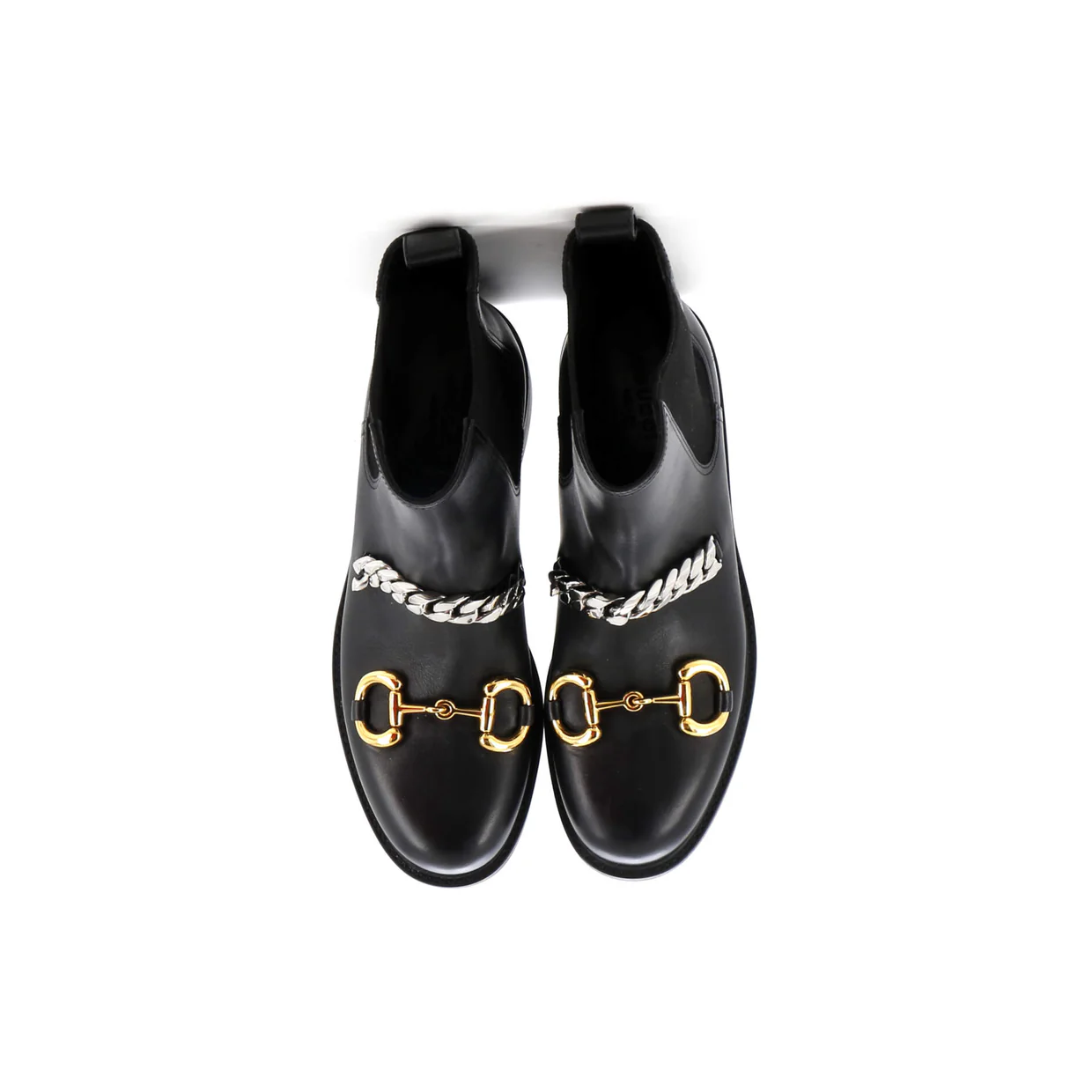 Women's Deva Horsebit Chain Chelsea Boots Leather - Deep Luxury