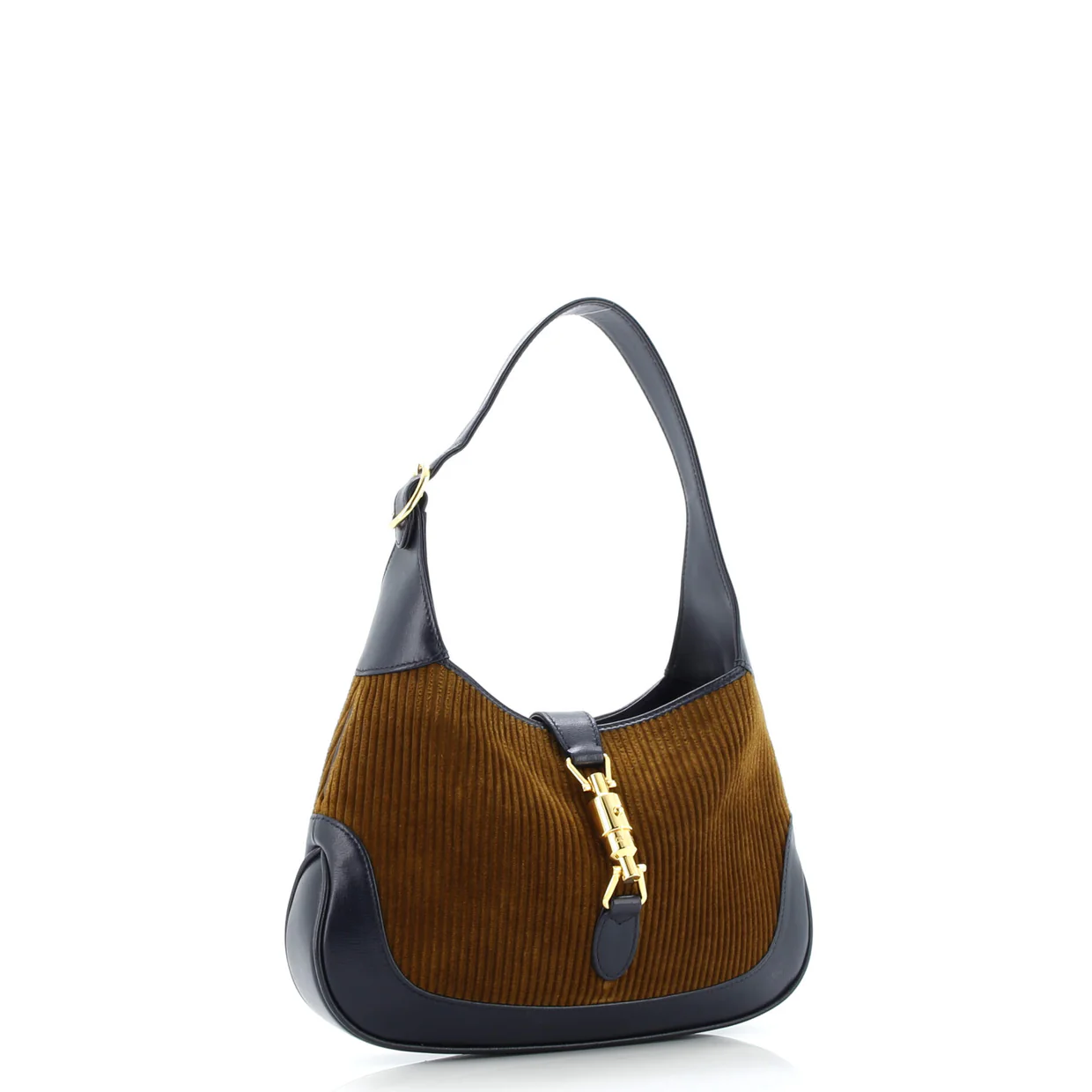 Jackie 1961 Hobo Corduroy with Leather Small - Deep Luxury