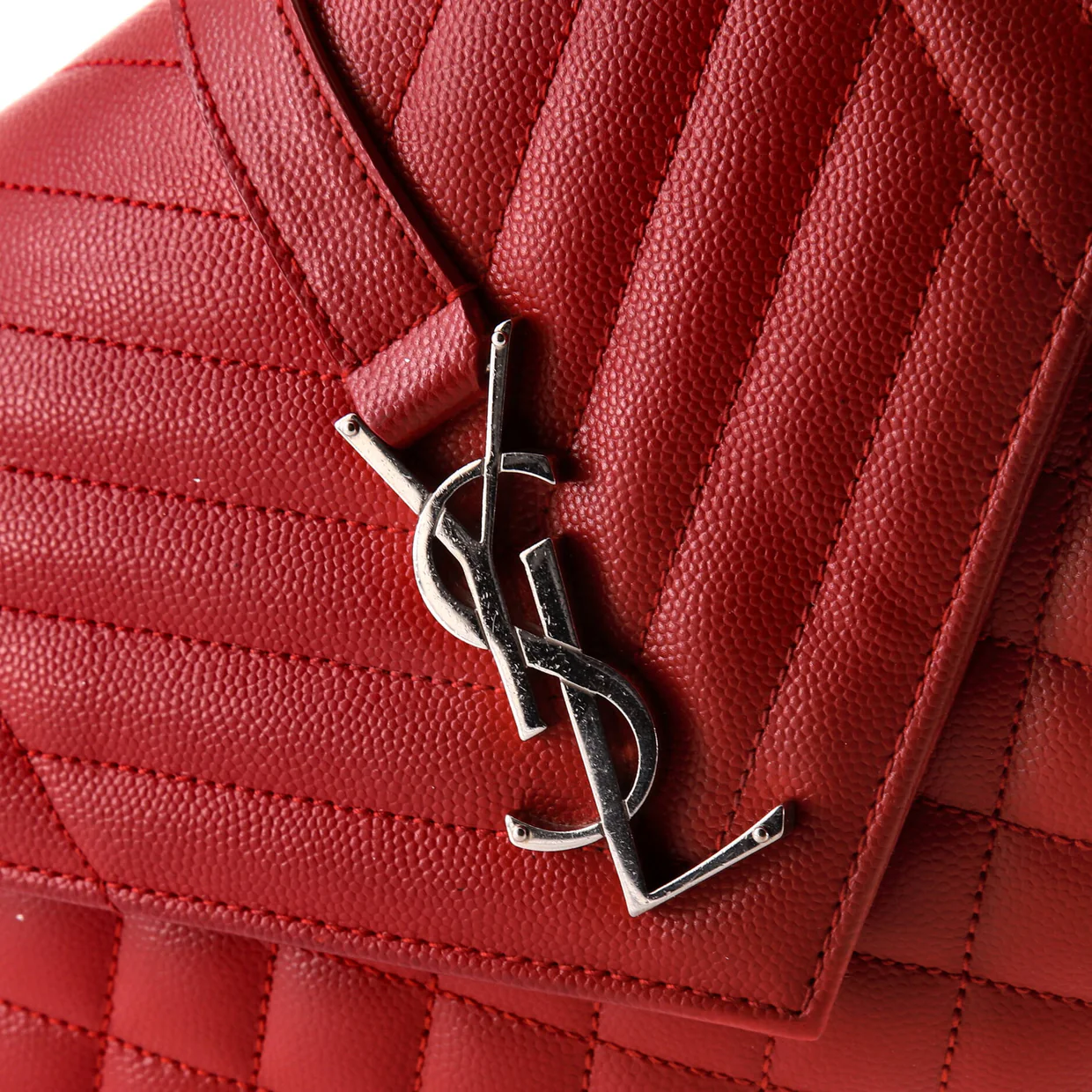 Classic Monogram Envelope Satchel Mixed Matelasse Leather Medium - Deep Luxury