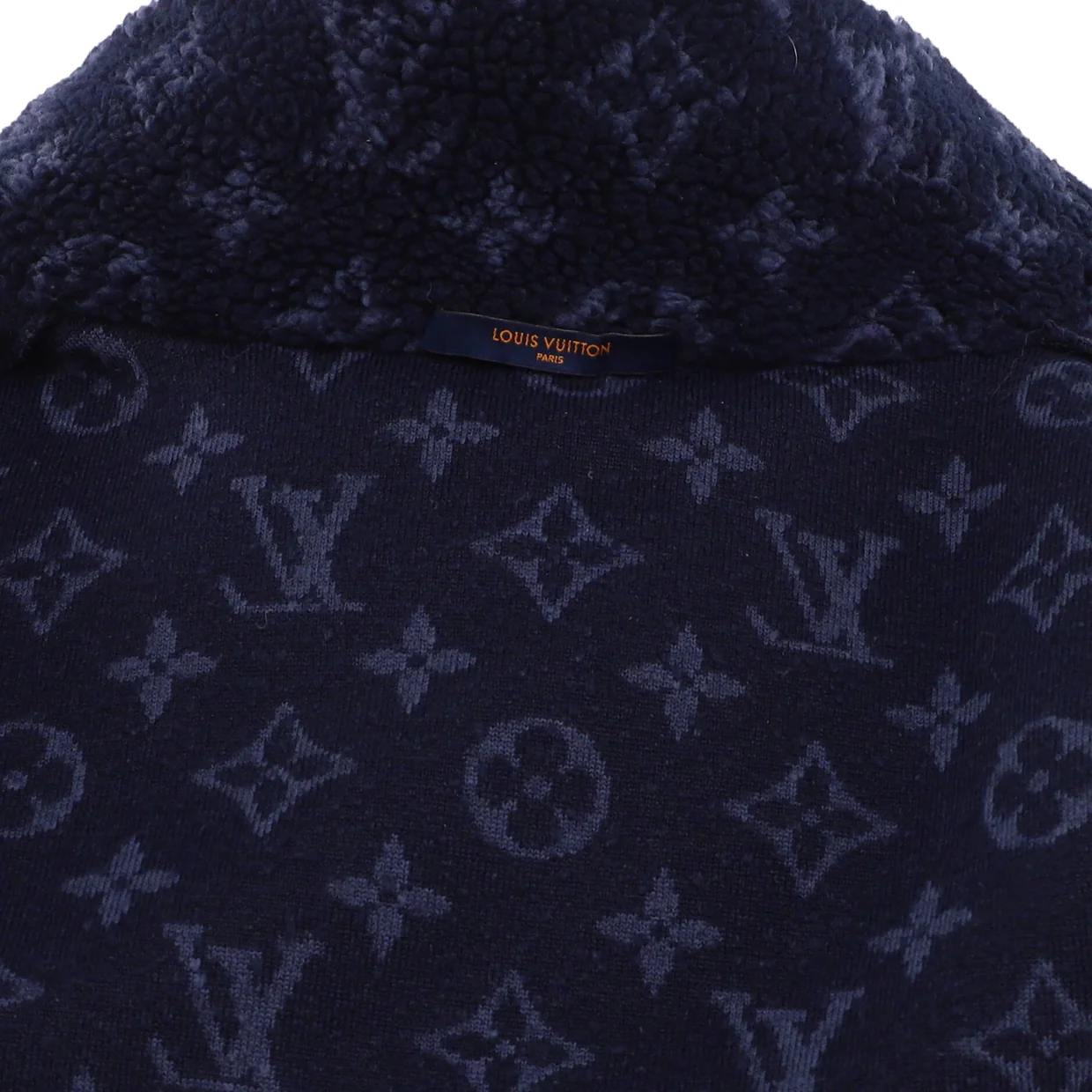 Men's Teddy Zip Jacket Monogram Polyester Fleece - Deep Luxury