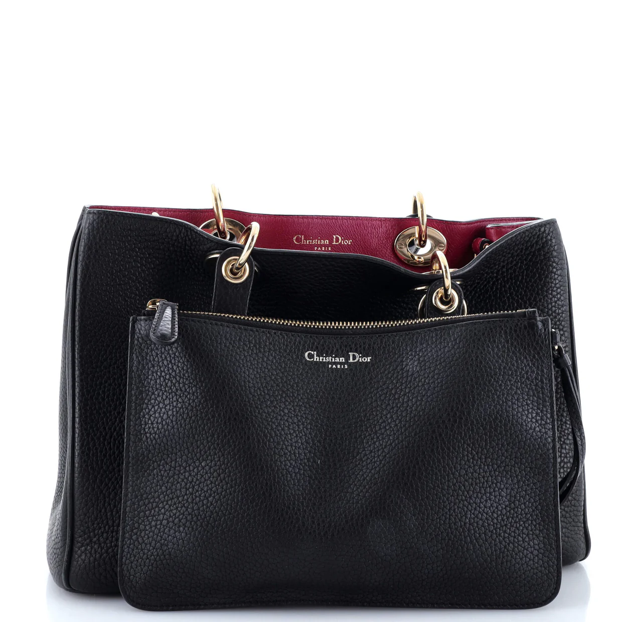 Diorissimo Tote Pebbled Leather Medium - Deep Luxury