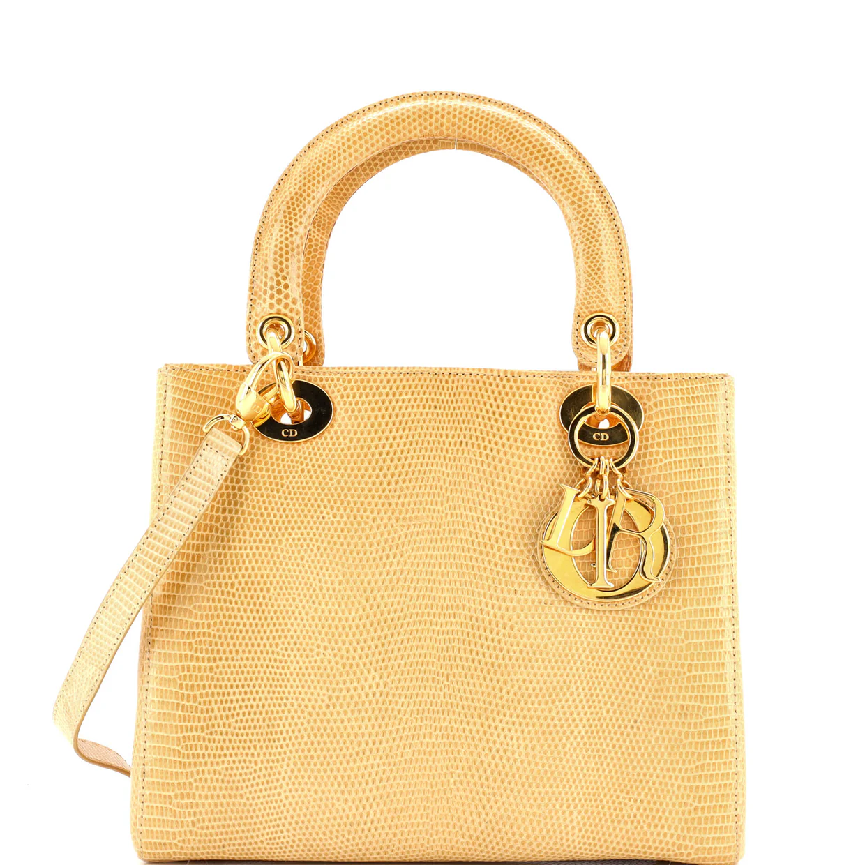 Lady Dior Bag Lizard Medium - Deep Luxury