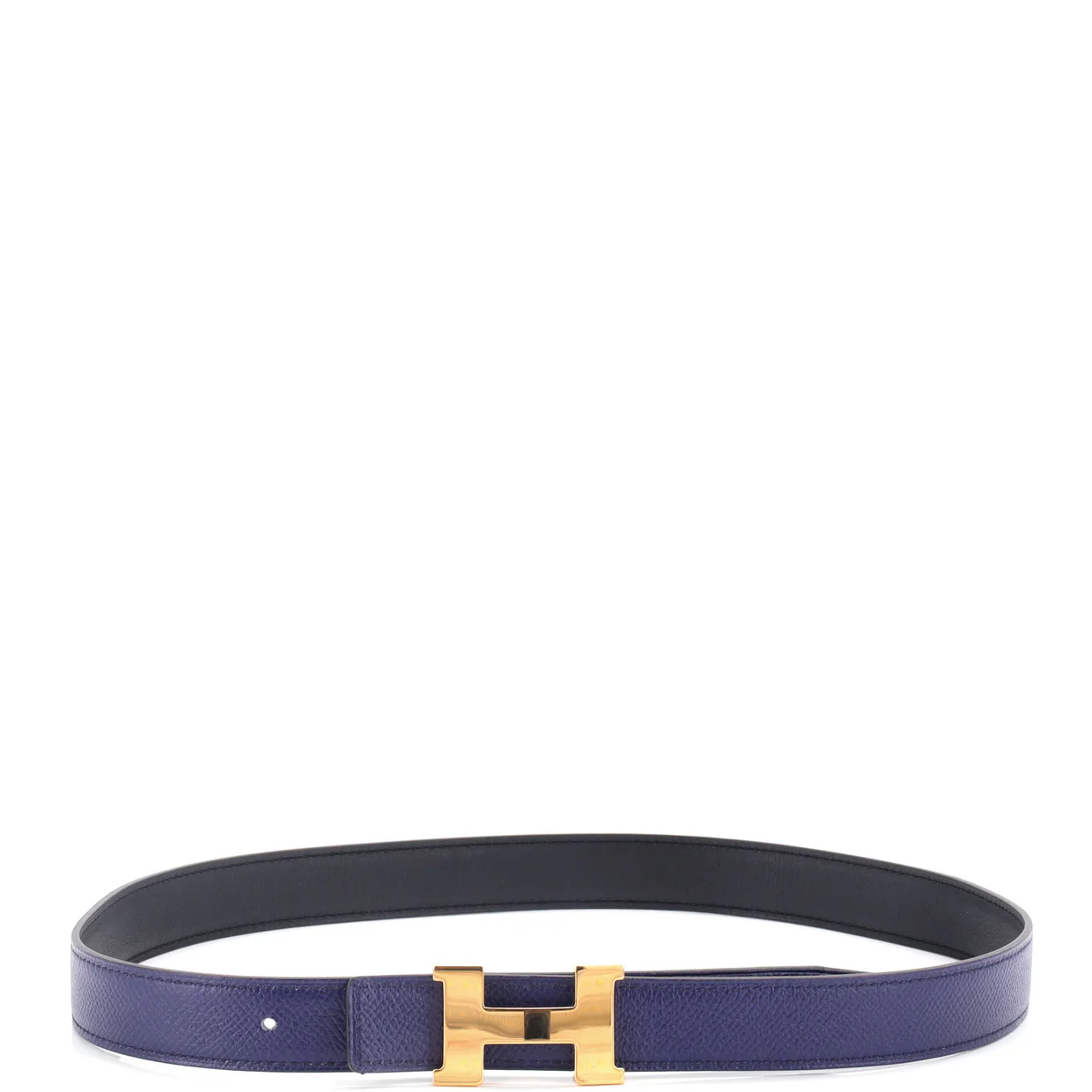 Constance Reversible Belt Leather Thin 75 - Deep Luxury