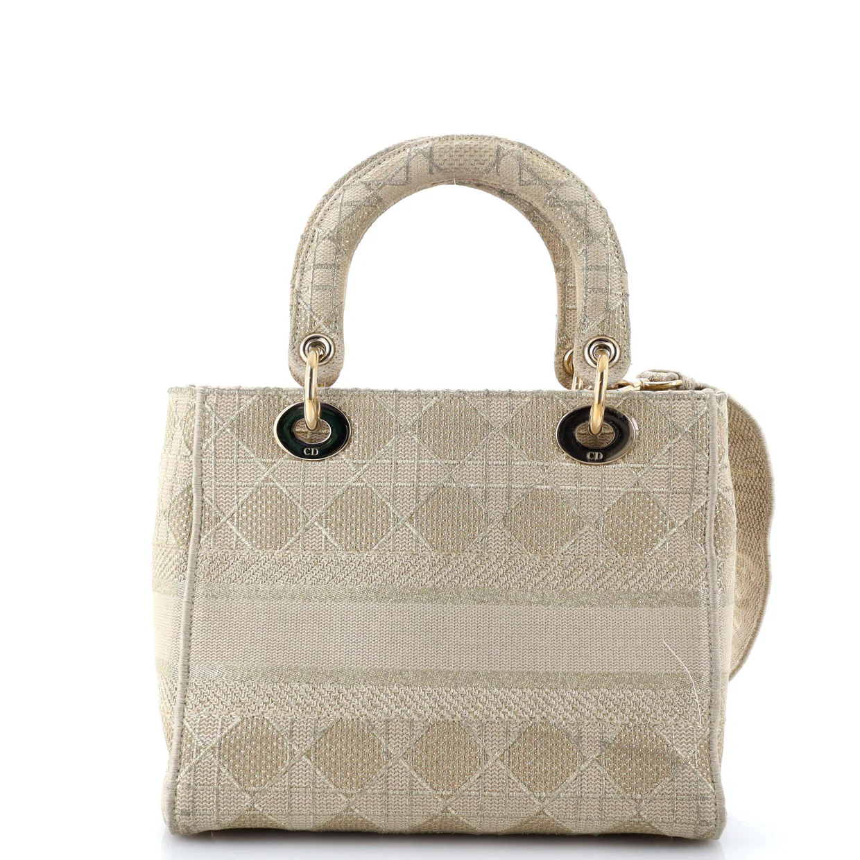Lady D-Lite Bag Cannage Embroidered Canvas Medium - Deep Luxury