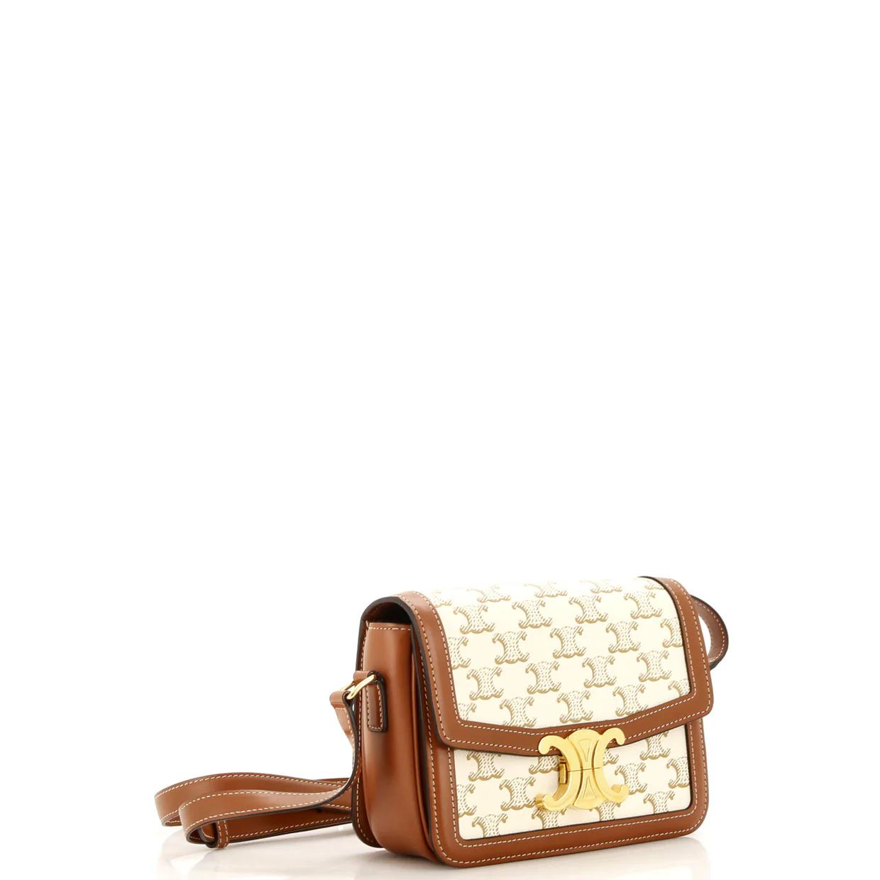 Triomphe Shoulder Bag Triomphe Coated Canvas Teen - Deep Luxury