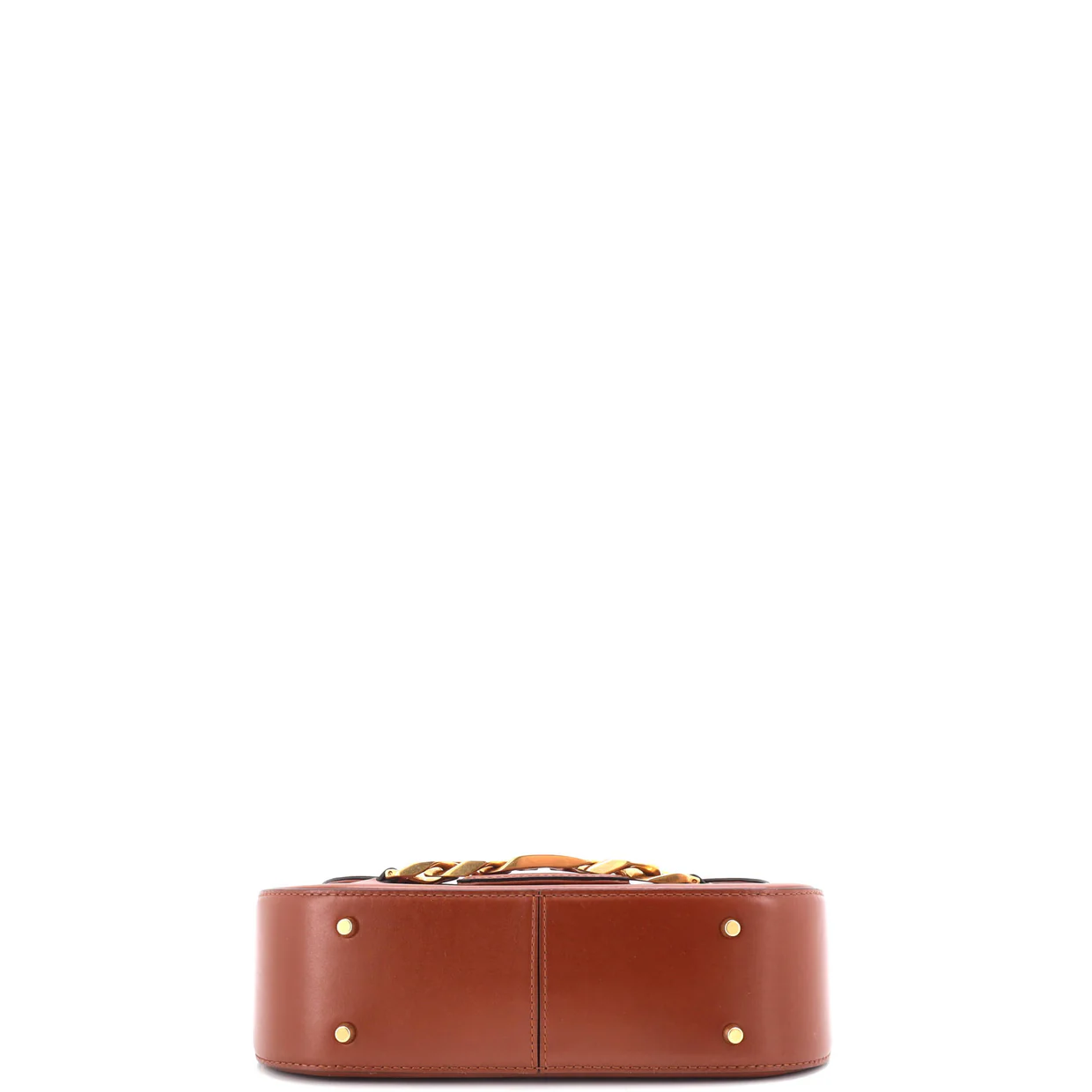 VLogo Chain Flap Shoulder Bag Leather Medium - Deep Luxury