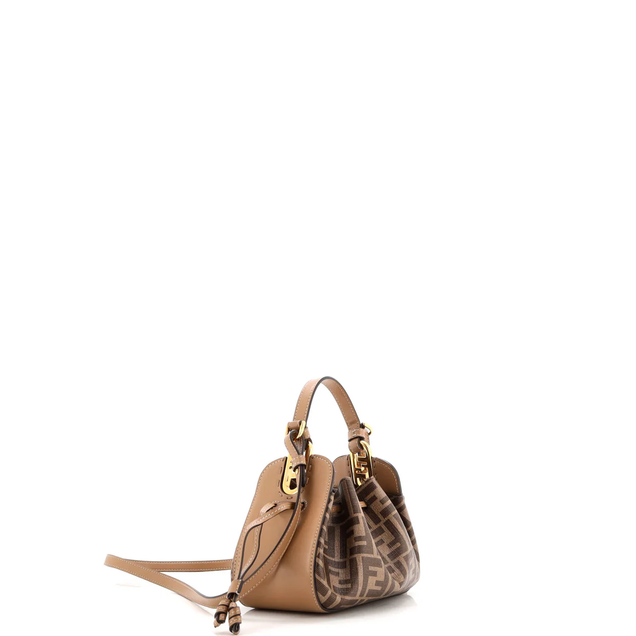Pomodorino Bucket Bag Zucca Coated Canvas Mini - Deep Luxury