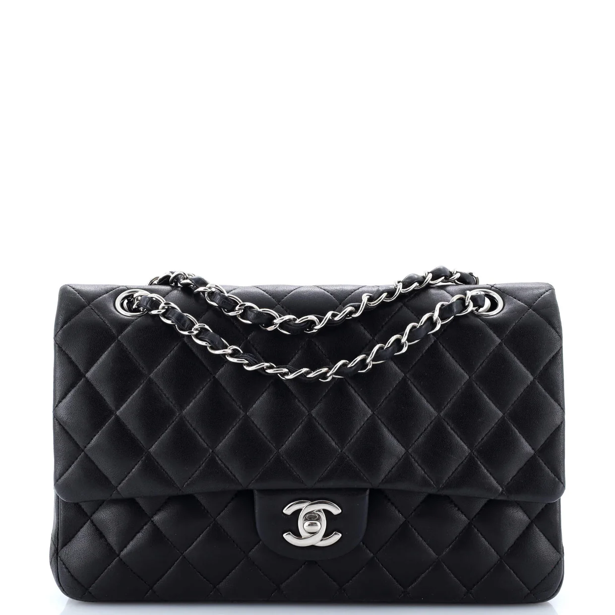 Classic Double Flap Bag Quilted Lambskin Medium - Deep Luxury