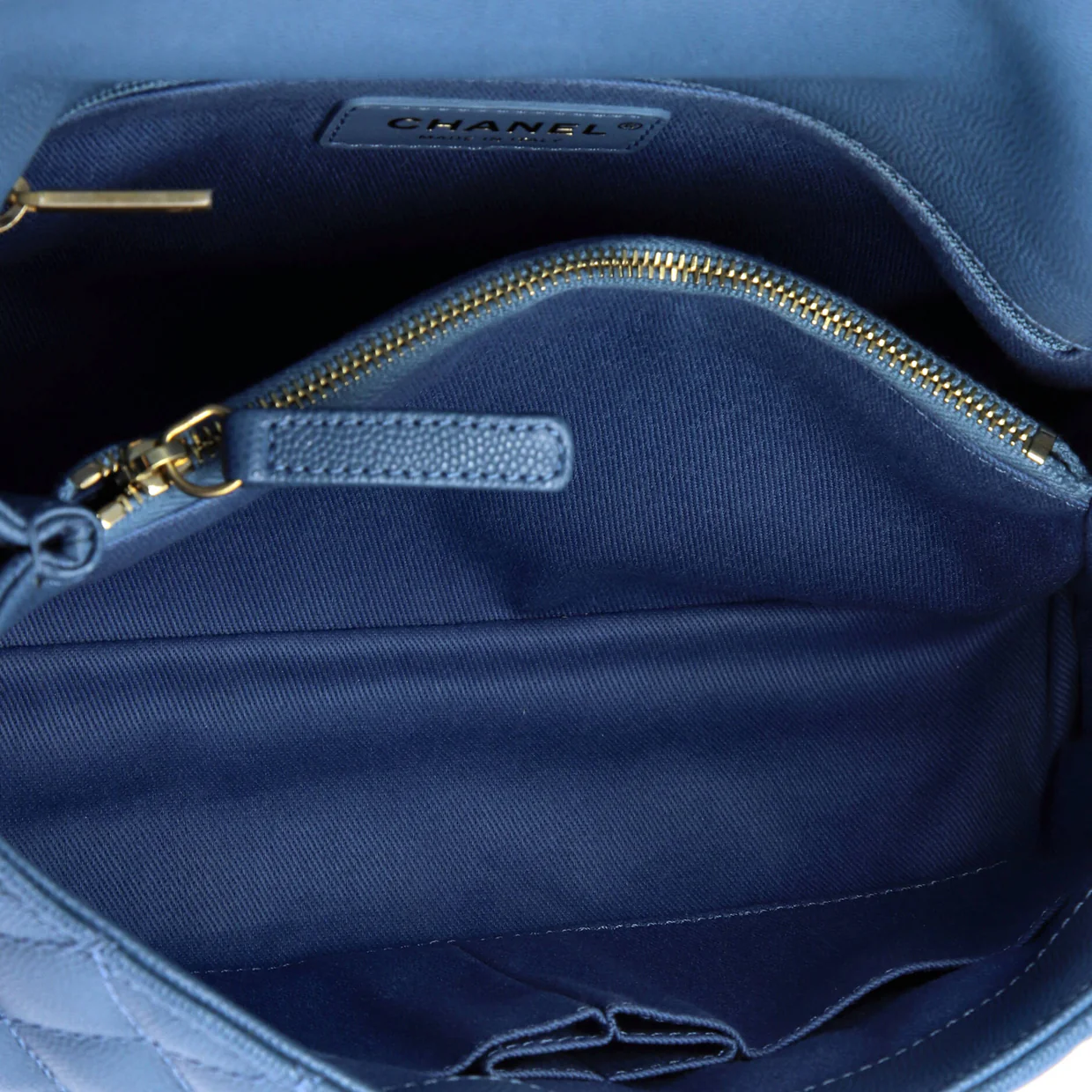 Coco Top Handle Bag Quilted Caviar Small - Deep Luxury