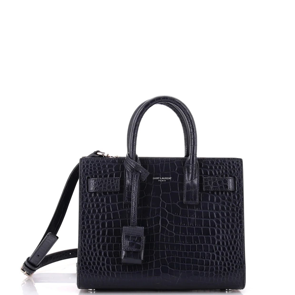 Sac de Jour NM Bag Crocodile Embossed Leather Nano - Deep Luxury